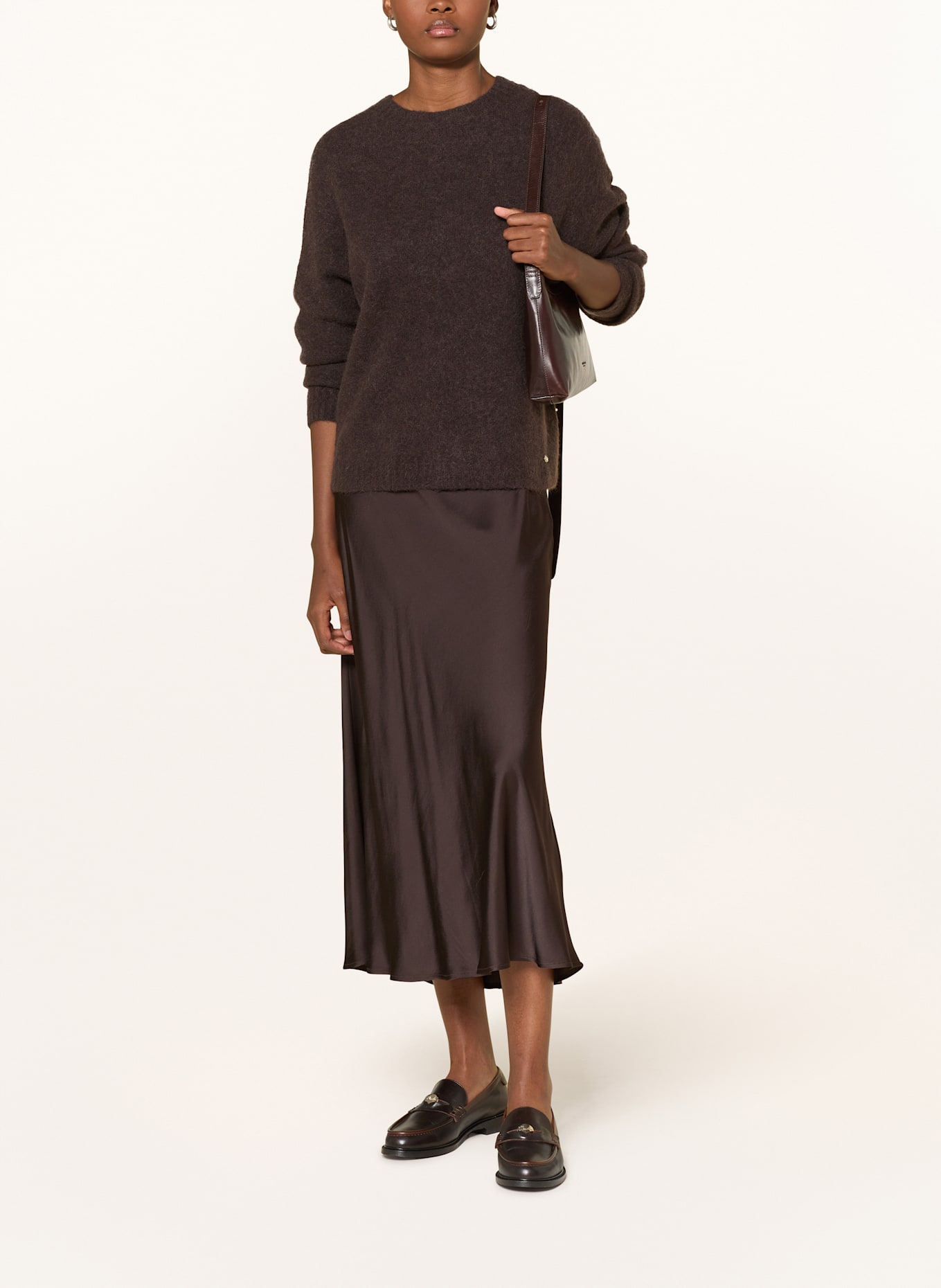 ottod'ame Jupe CHIARA: MARRON FONCÉ