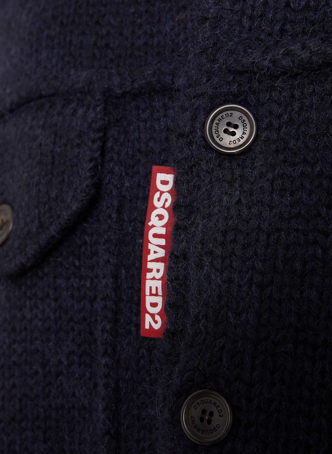 DSQUARED2 Kardigan JEAN: GRANATOWY