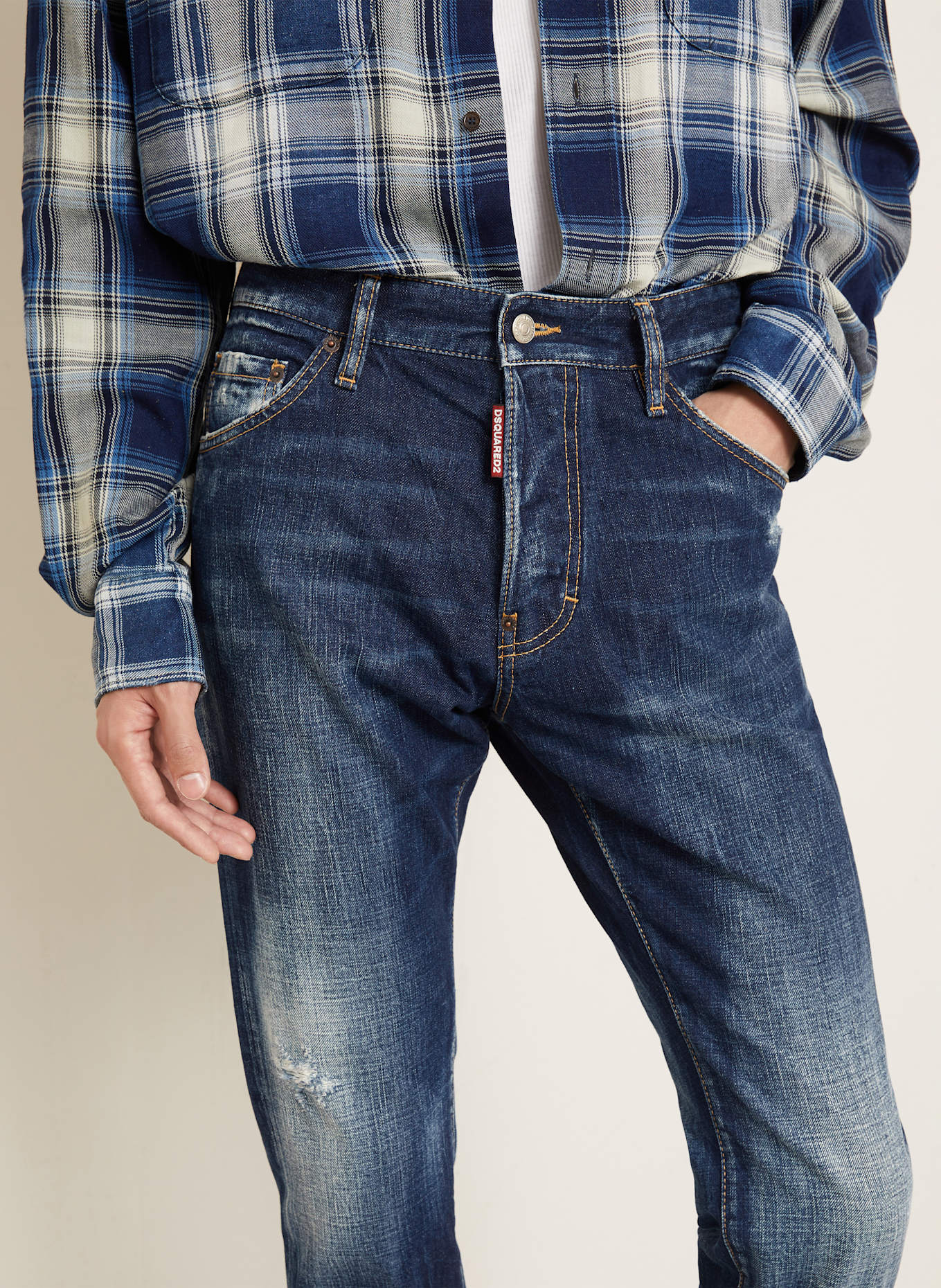 DSQUARED2 Jeans COOL GUY JEAN Slim Fit: 470 NAVY BLUE