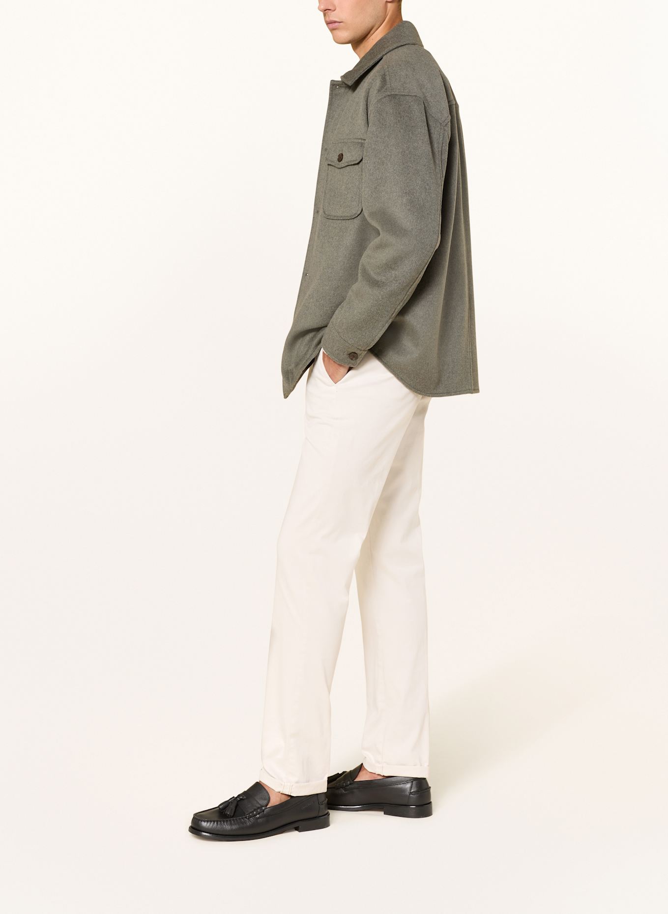 MASON'S Chinosy extra slim fit: BIAŁY