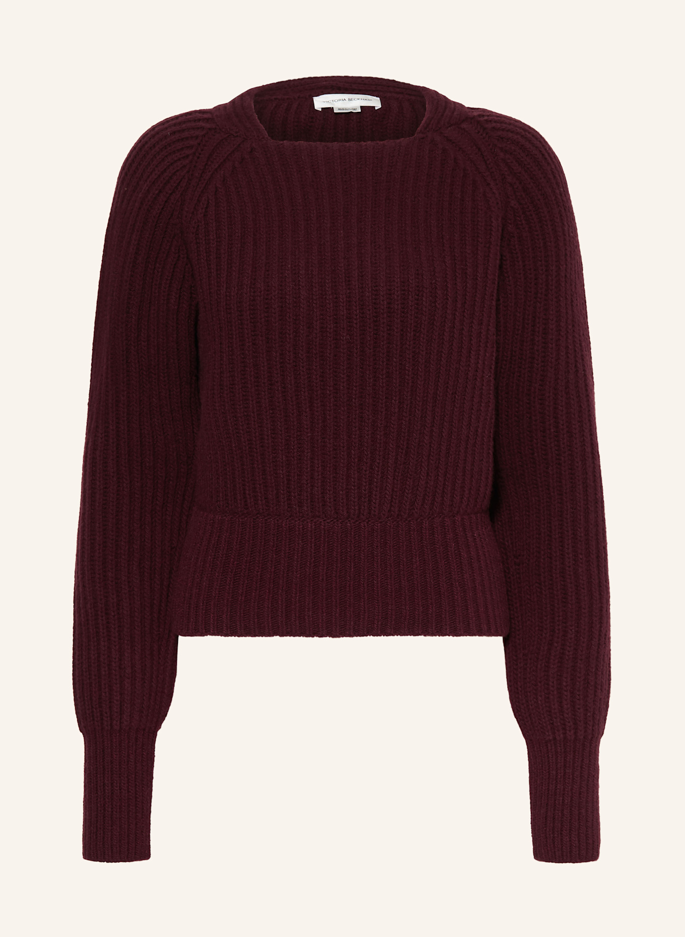 VICTORIA BECKHAM Pullover mit Cashmere: DUNKELROT