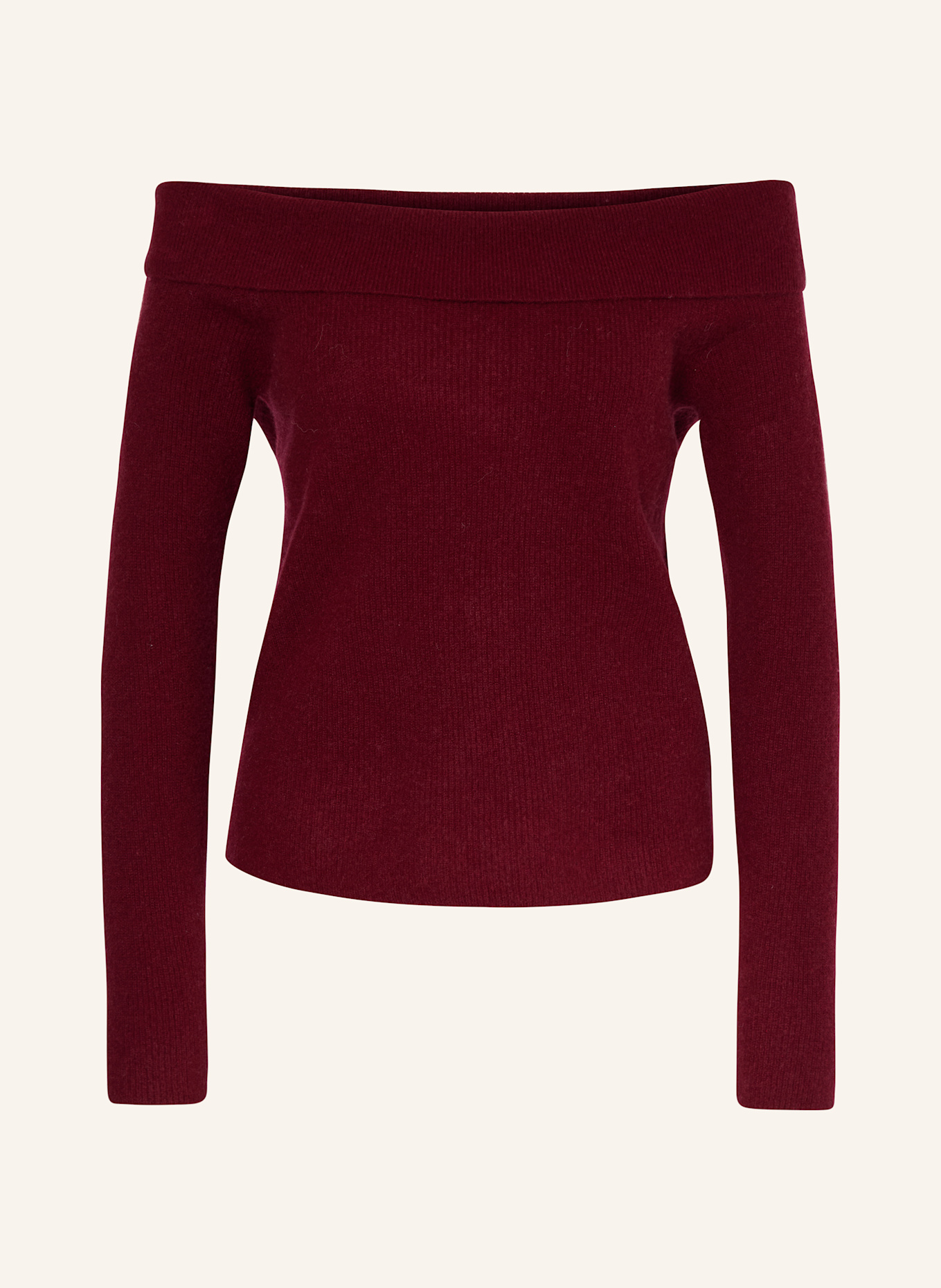 American Vintage Sweter z odsłoniętymi ramionami RAXOW: CIEMNOCZERWONY