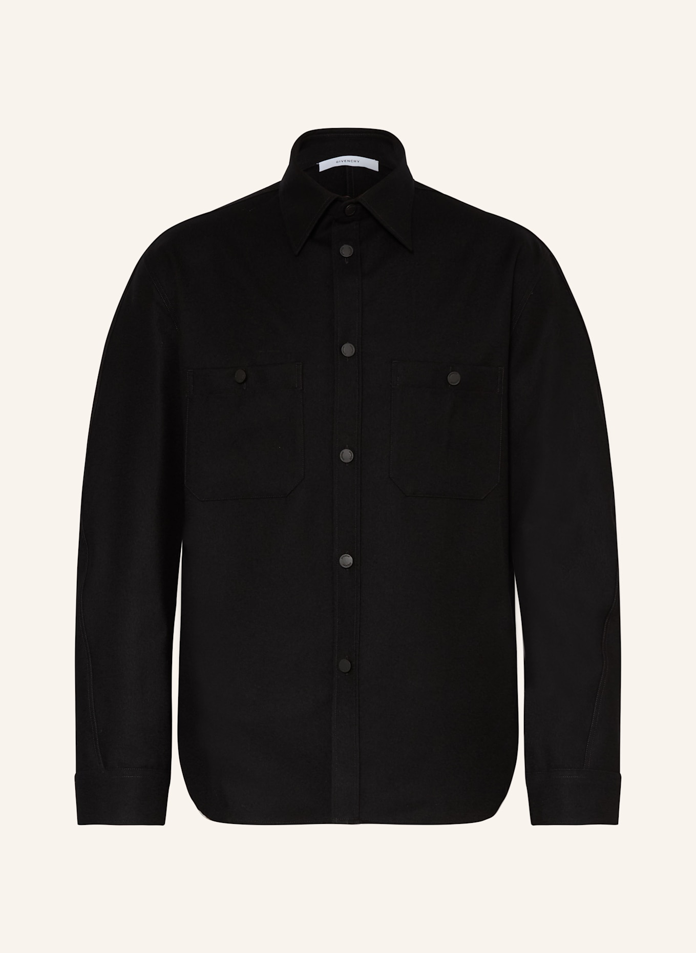 GIVENCHY Overshirt Comfort Fit: SCHWARZ