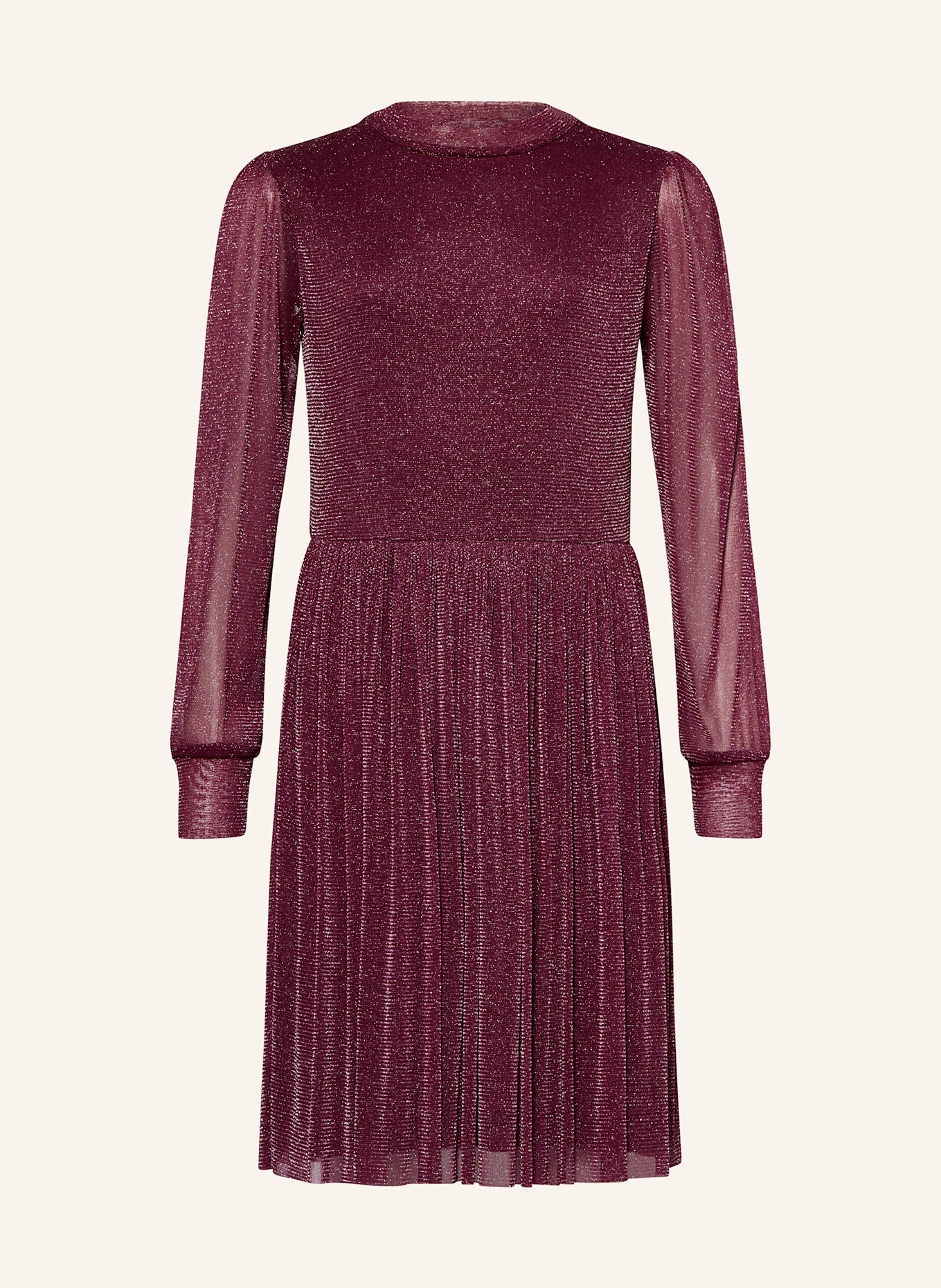 s.Oliver RED Kleid mit Glitzergarn: DUNKELROT