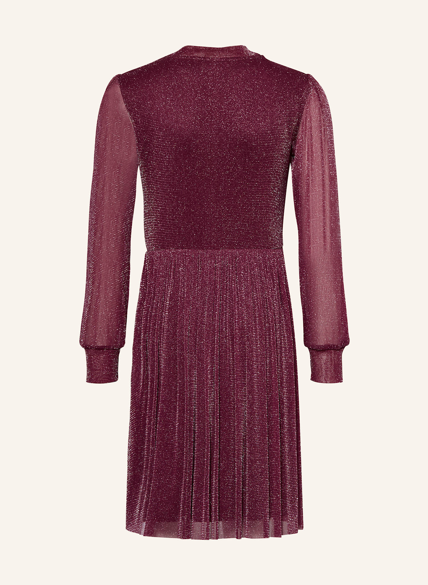 s.Oliver RED Kleid mit Glitzergarn: DUNKELROT