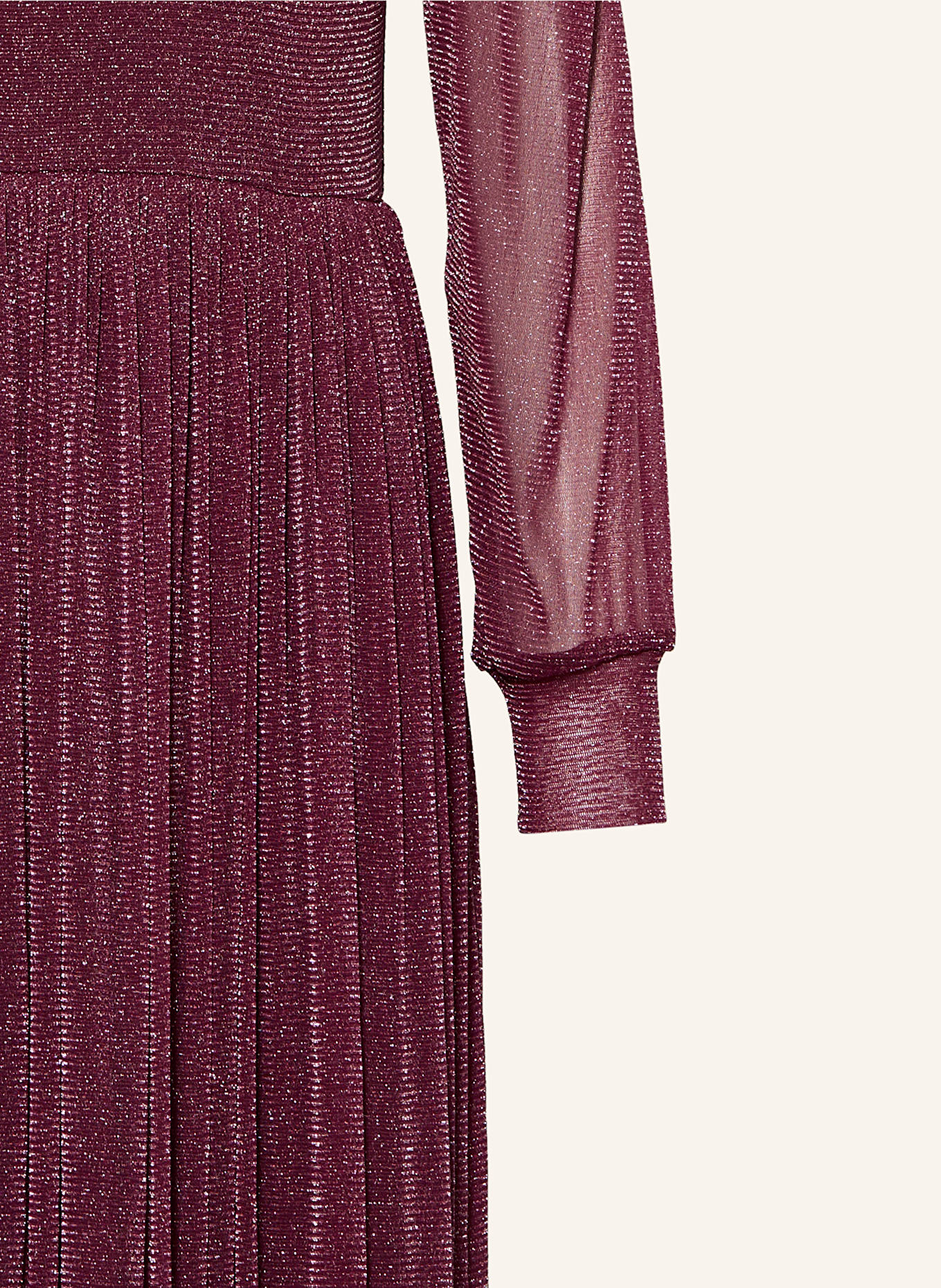 s.Oliver RED Kleid mit Glitzergarn: DUNKELROT