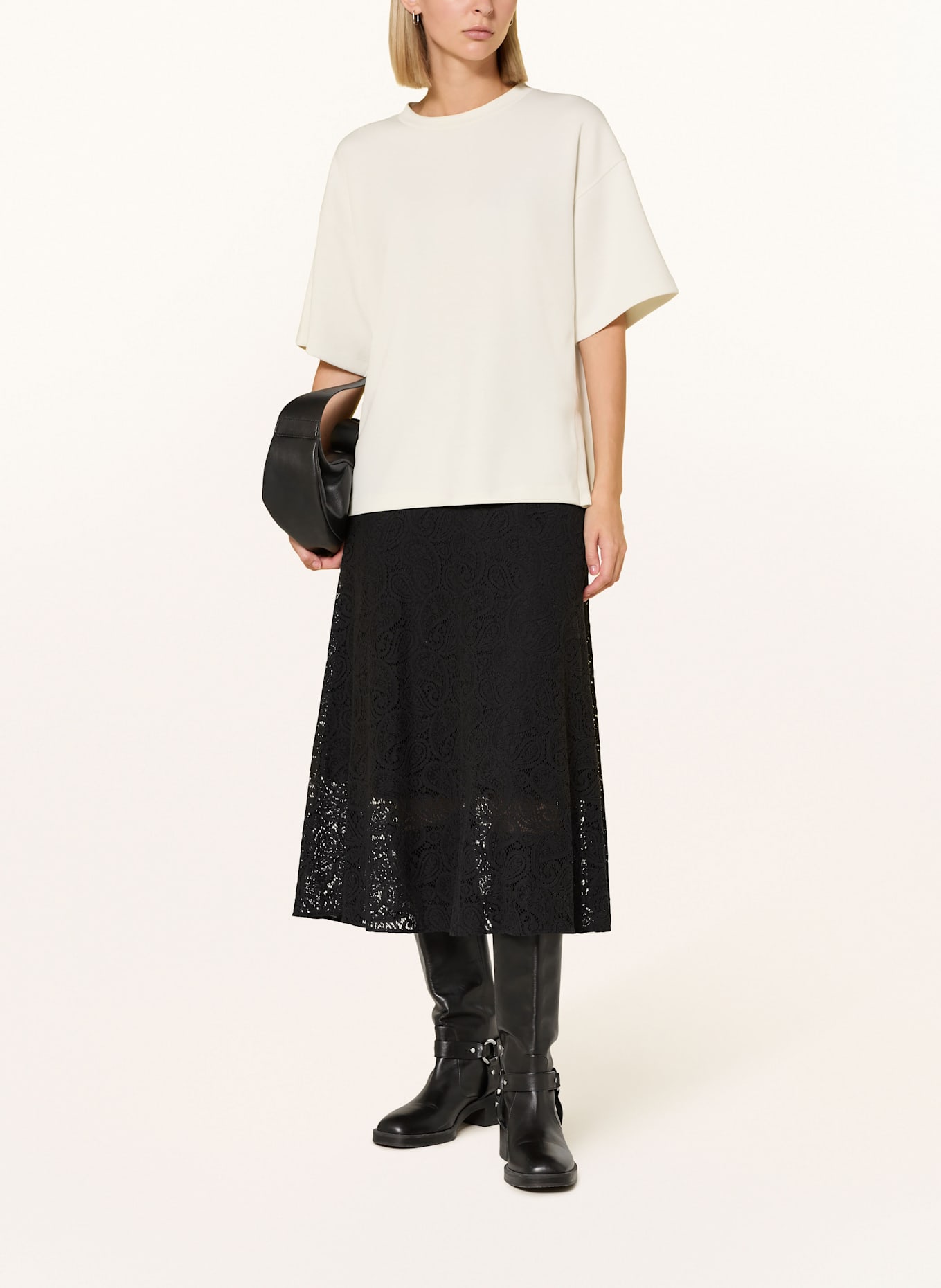 comma Spitzenrock: SCHWARZ