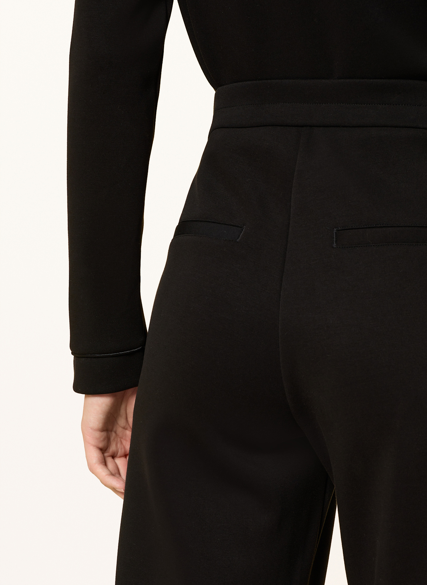 comma Marlenehose: SCHWARZ