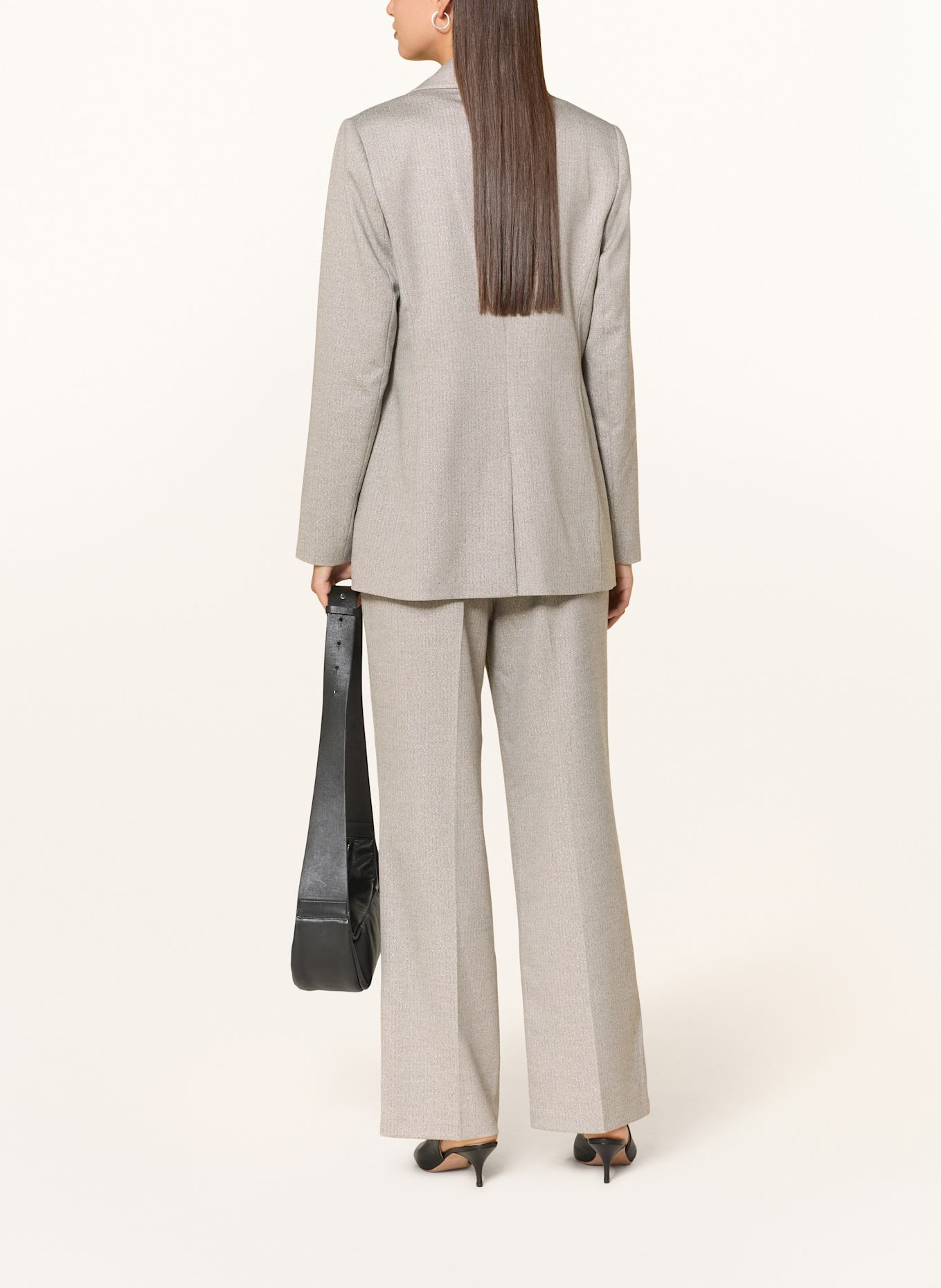 s.Oliver BLACK LABEL Blazer mit Glitzergarn: BEIGE