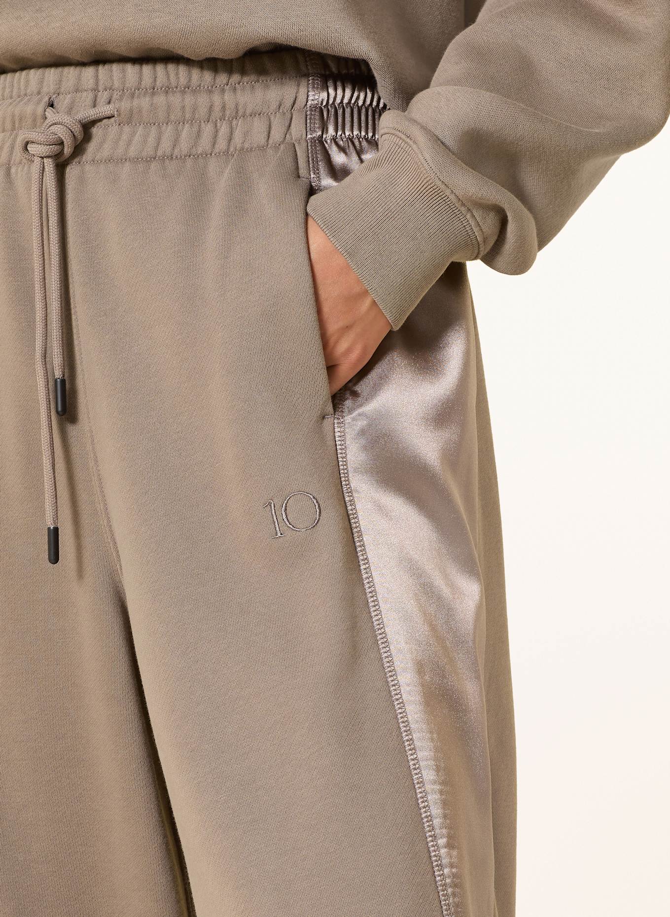 10DAYS Sweatpants: TAUPE