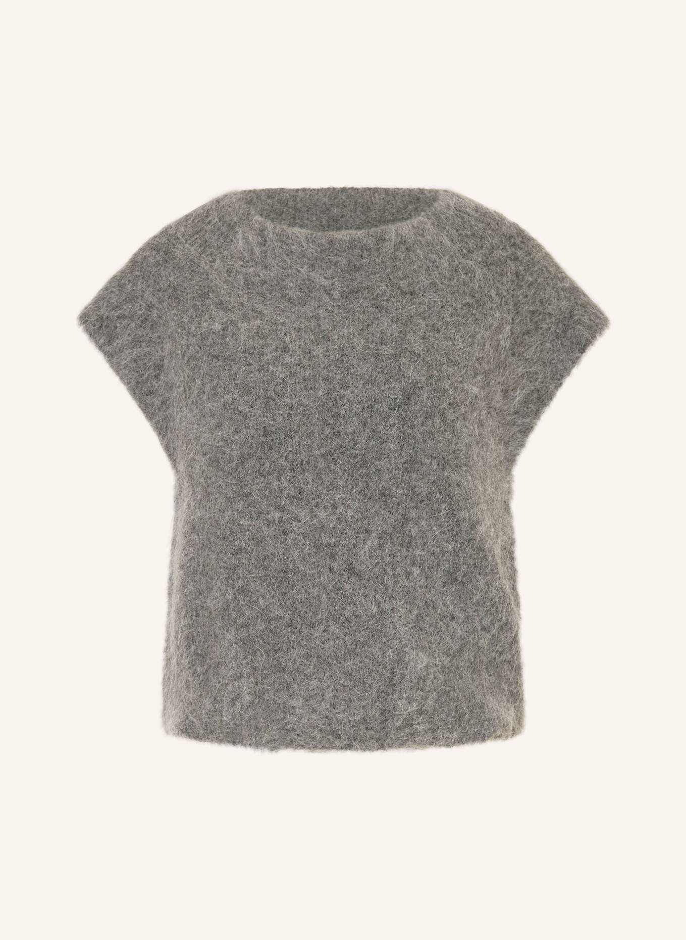 10DAYS Pull sans manches en alpaga: GRIS FONCÉ