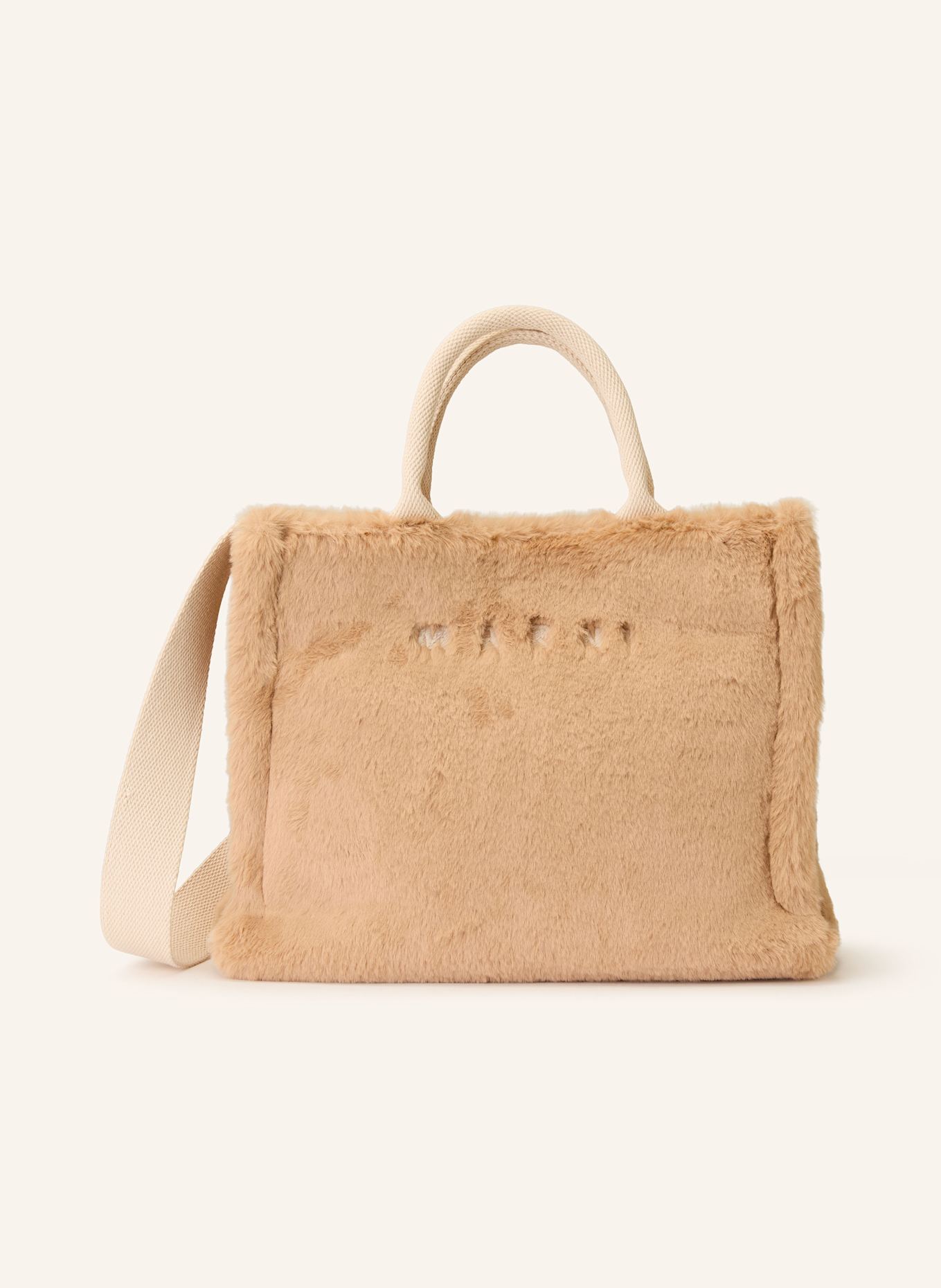 MARNI Shopper SMALL: HELLBRAUN