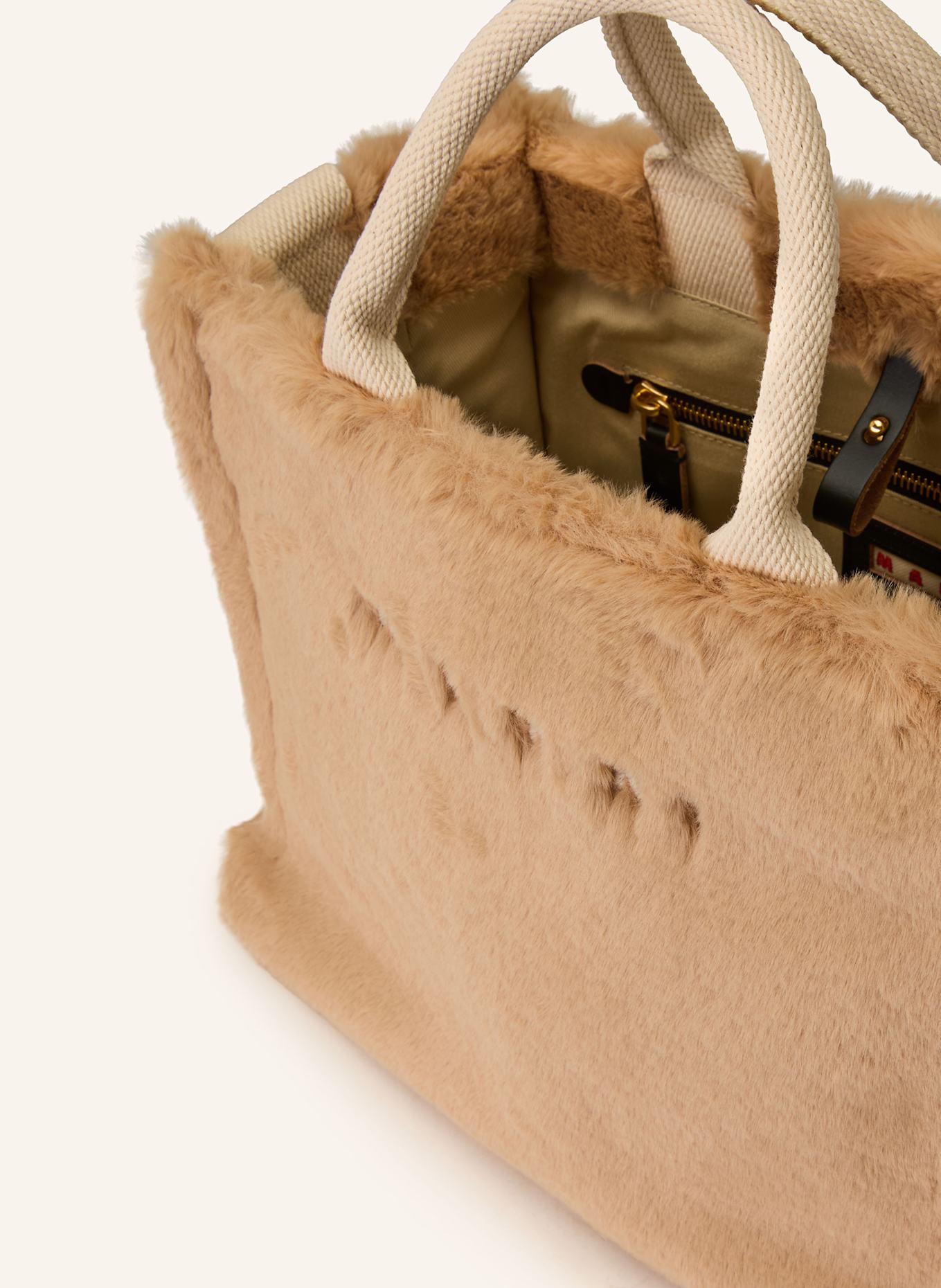 MARNI Shopper SMALL: HELLBRAUN