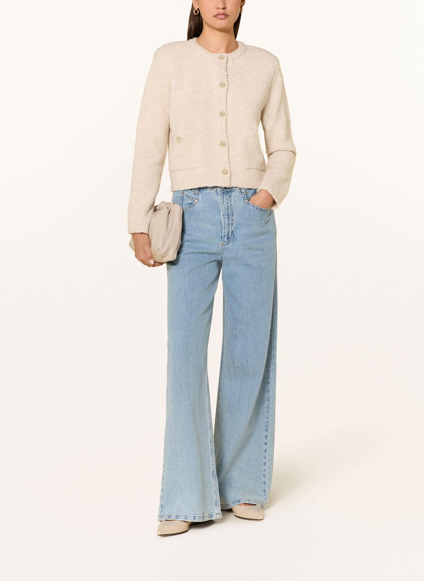 Rich & Royal Kastenjacke aus Bouclé: CREME