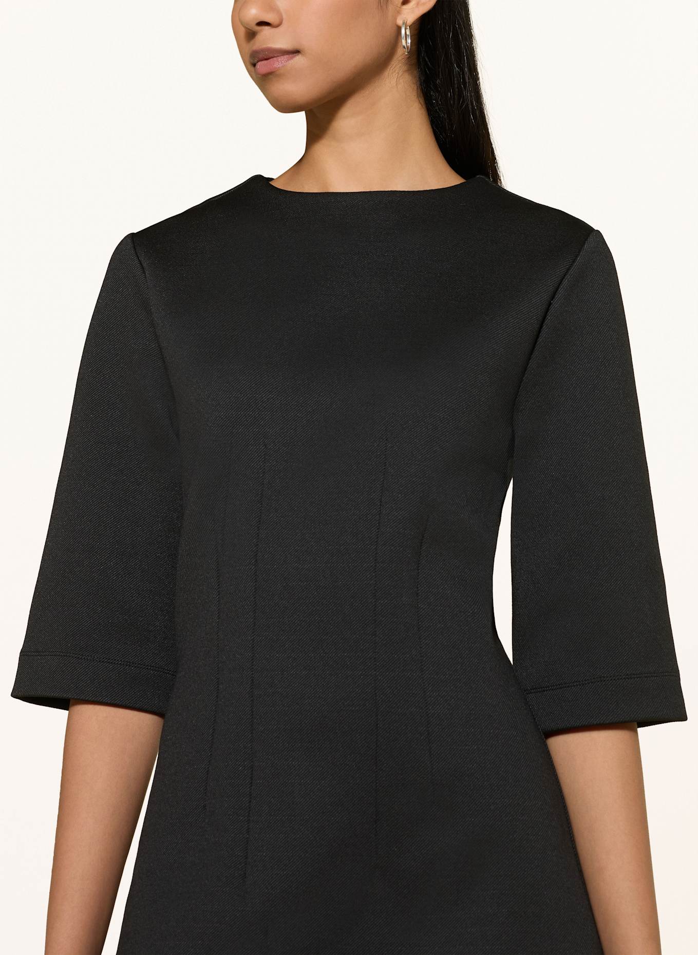 Rich & Royal Kleid mit 3/4-Arm: SCHWARZ