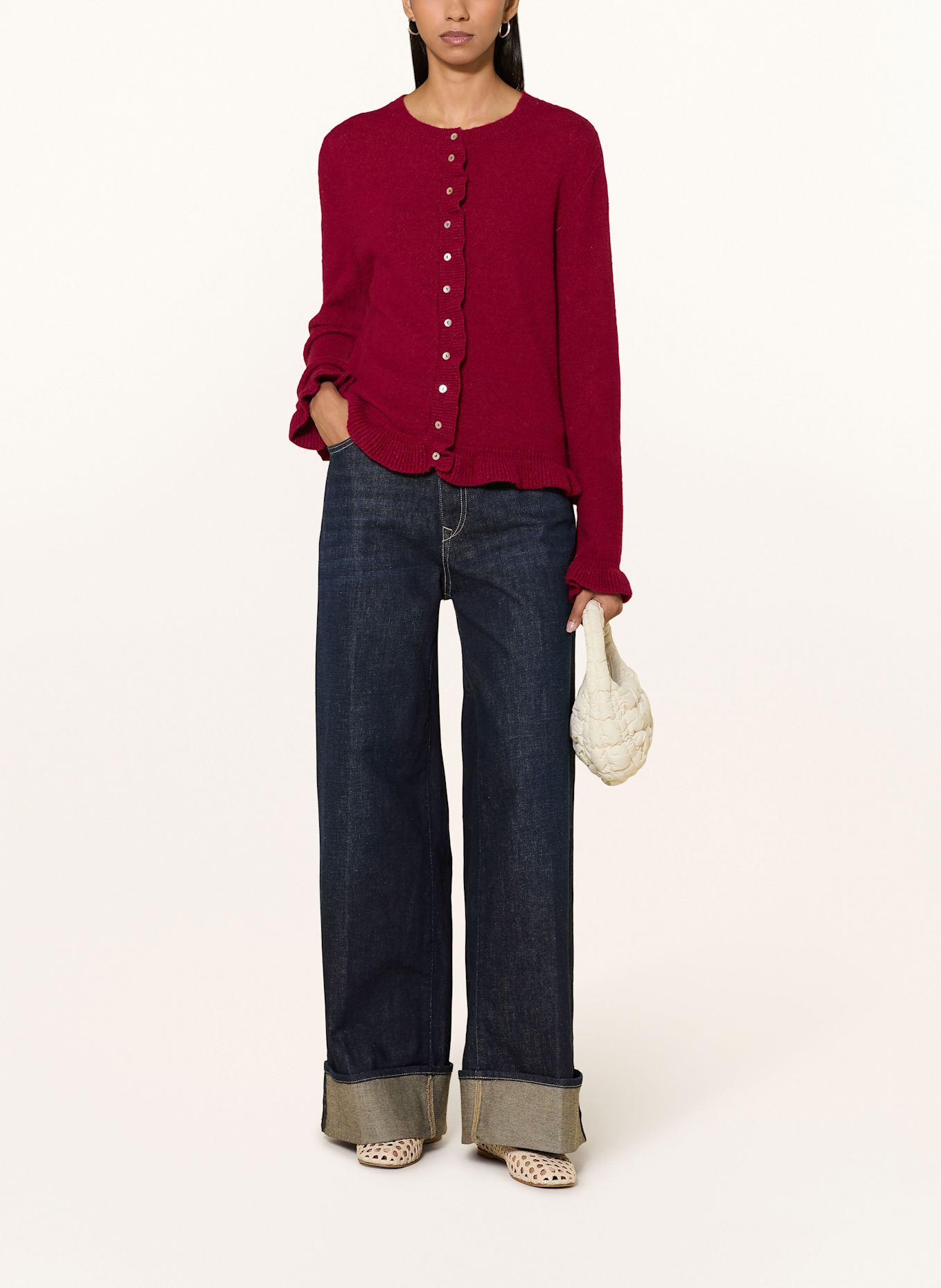 Rich & Royal Strickjacke: DUNKELROT