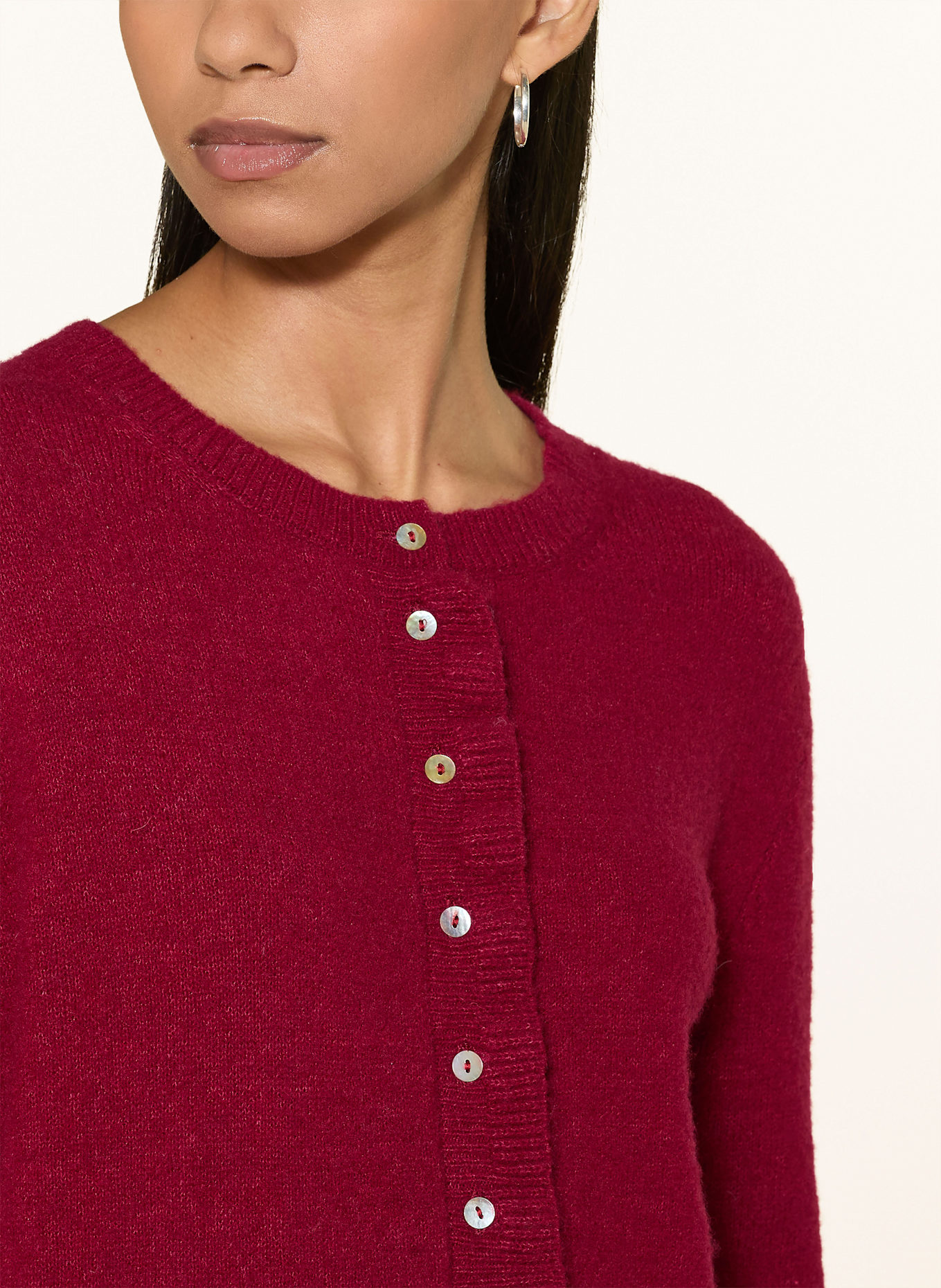 Rich & Royal Strickjacke: DUNKELROT