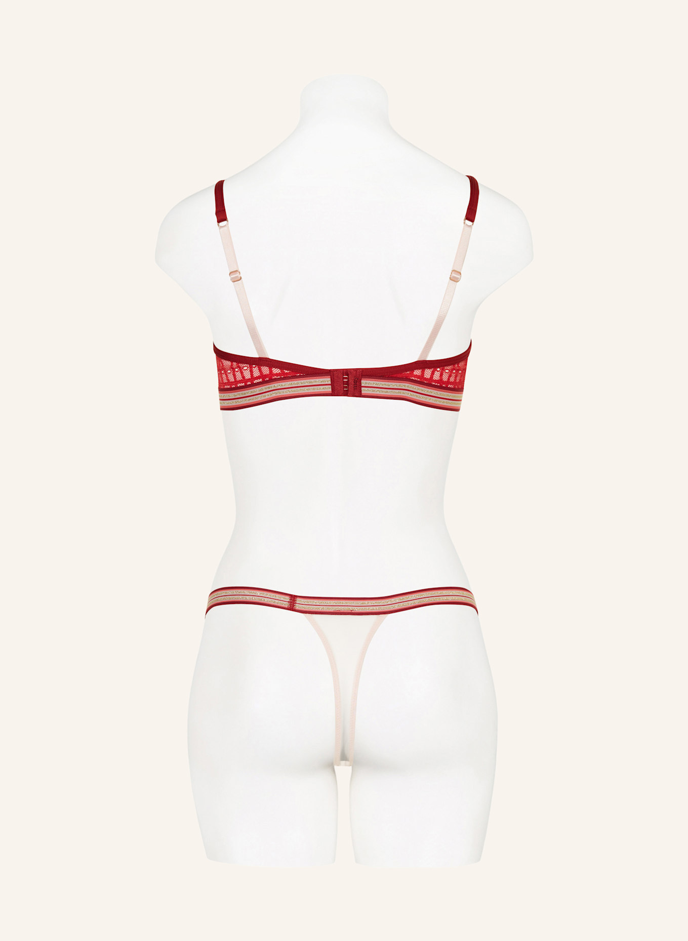 mey Triangel-BH Serie POETRY TEMPLATION: ROT / DUNKELROT / GOLD