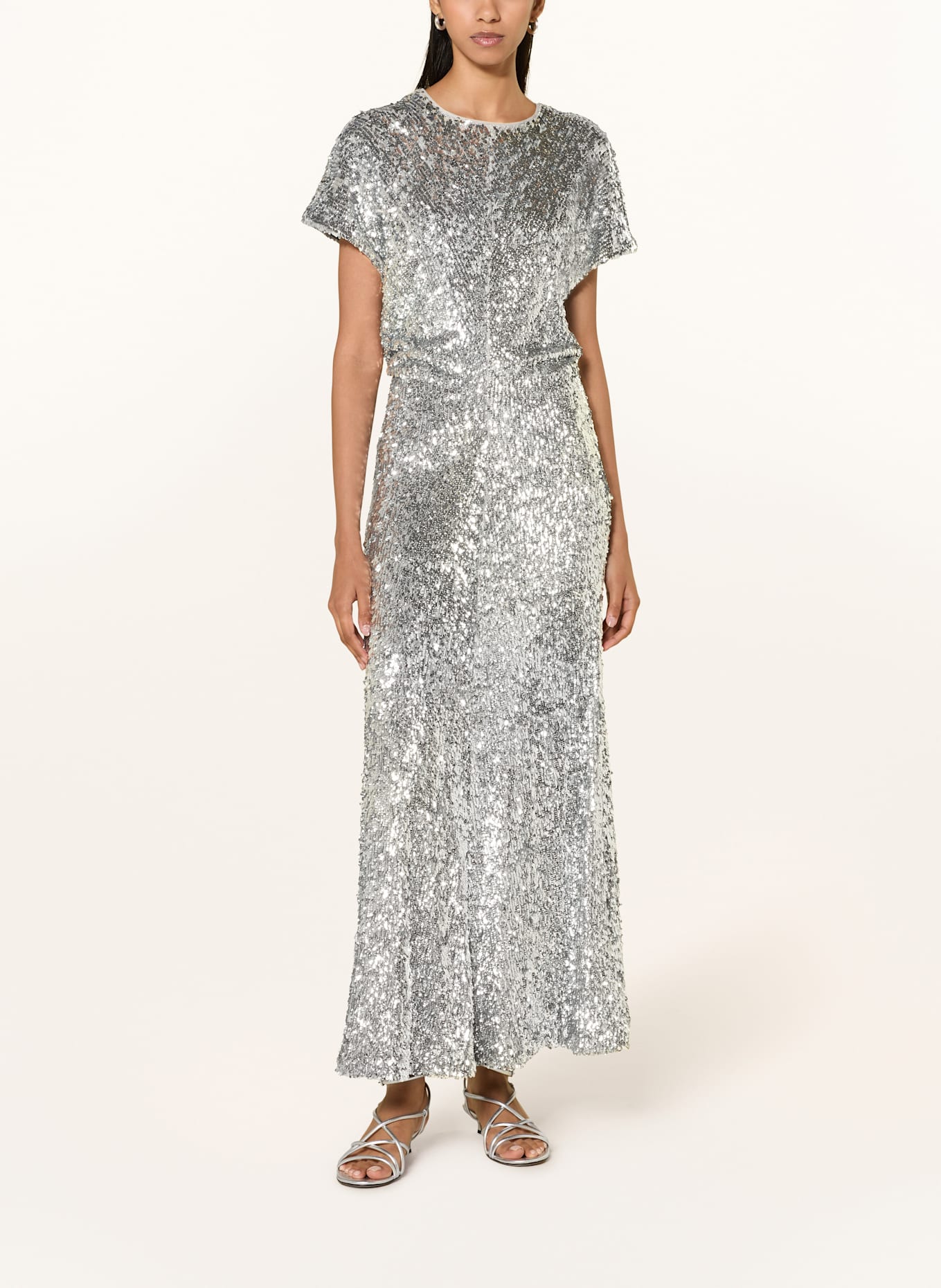 Rich & Royal Kleid mit Pailletten: SILBER