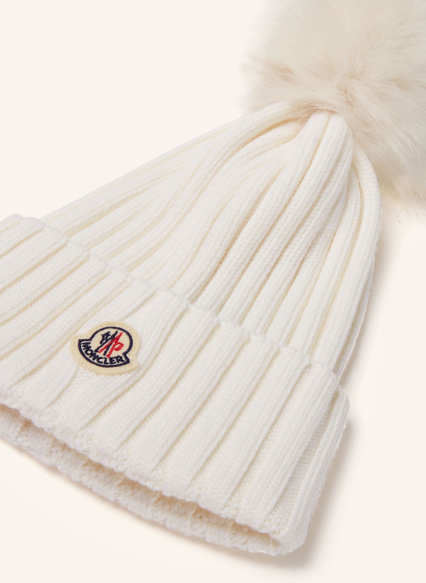 MONCLER Mütze: ECRU