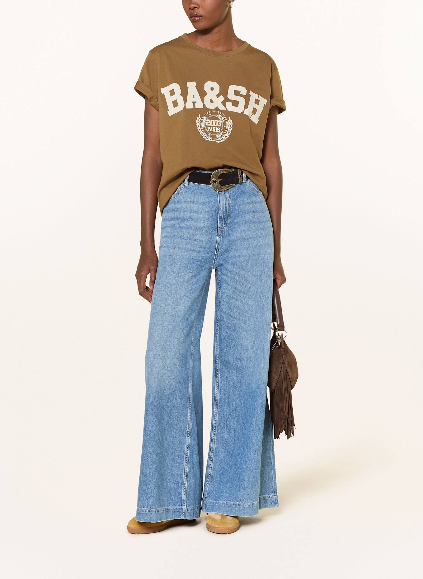 ba&sh T-Shirt IONI: BRAUN