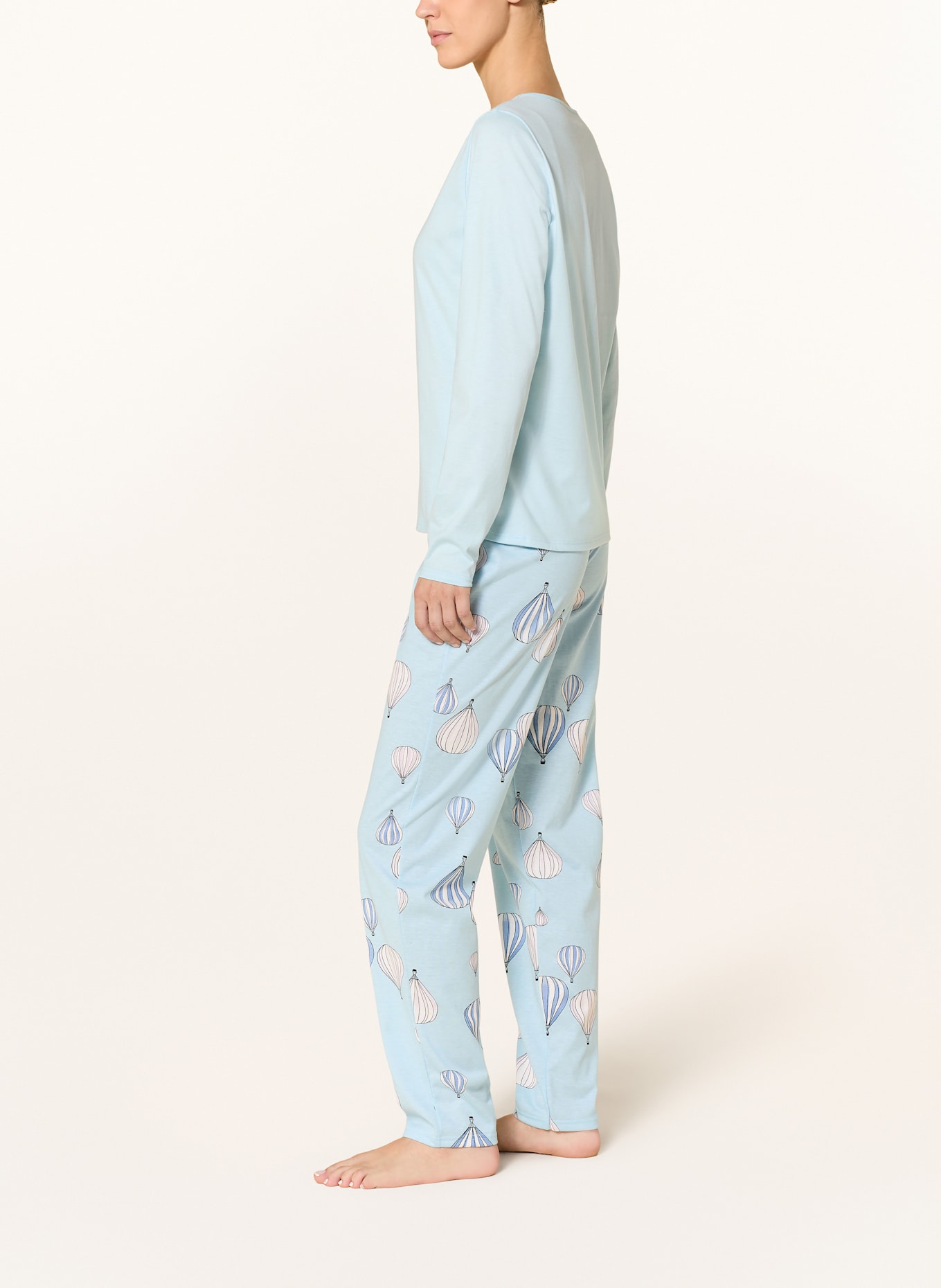 CALIDA Schlafhose FAVOURITES JOURNEY: HELLBLAU / BLAU / WEISS