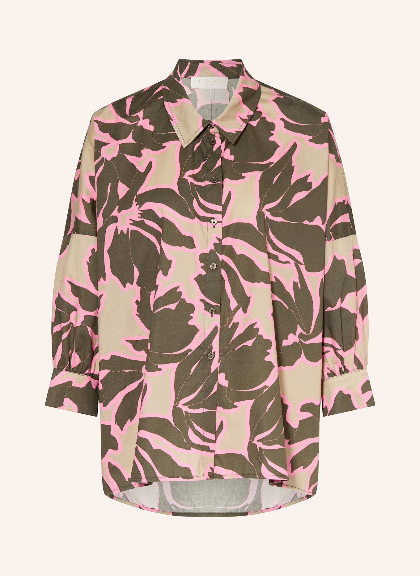 CATNOIR Shirt blouse: BEIGE / KHAKI / PINK