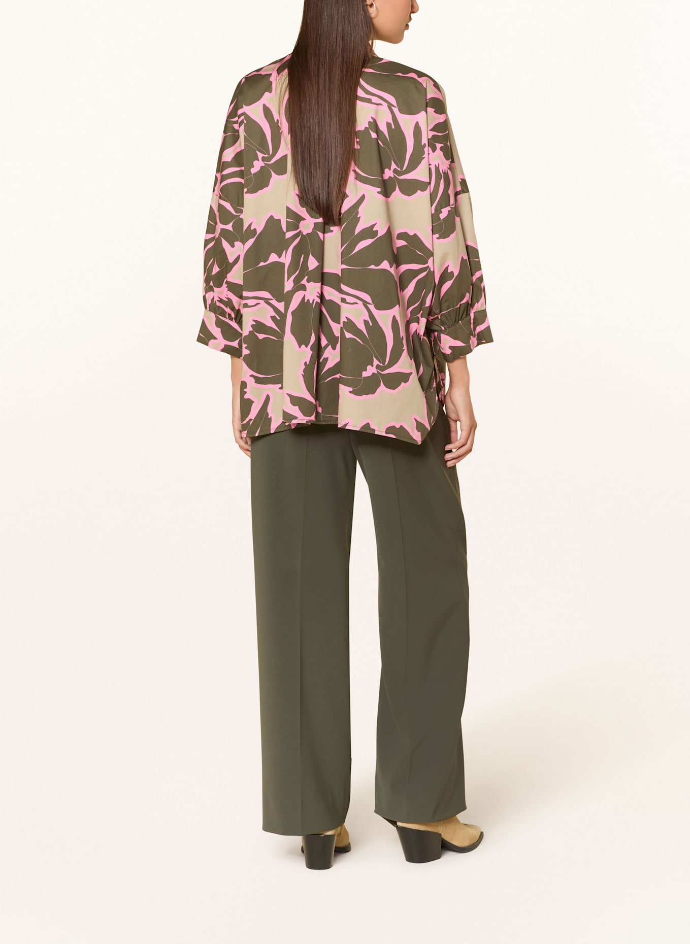 CATNOIR Shirt blouse: BEIGE / KHAKI / PINK