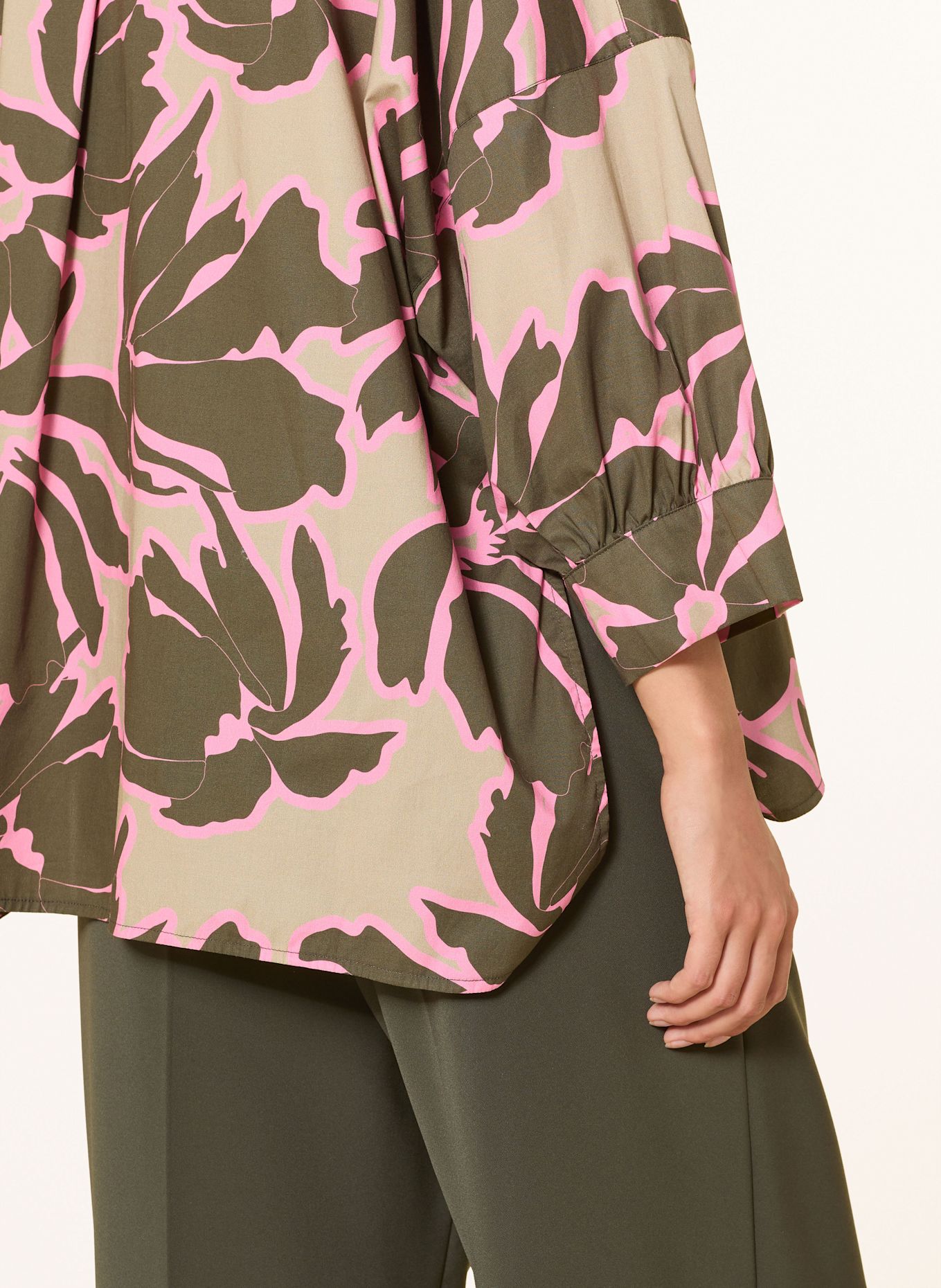 CATNOIR Shirt blouse: BEIGE / KHAKI / PINK