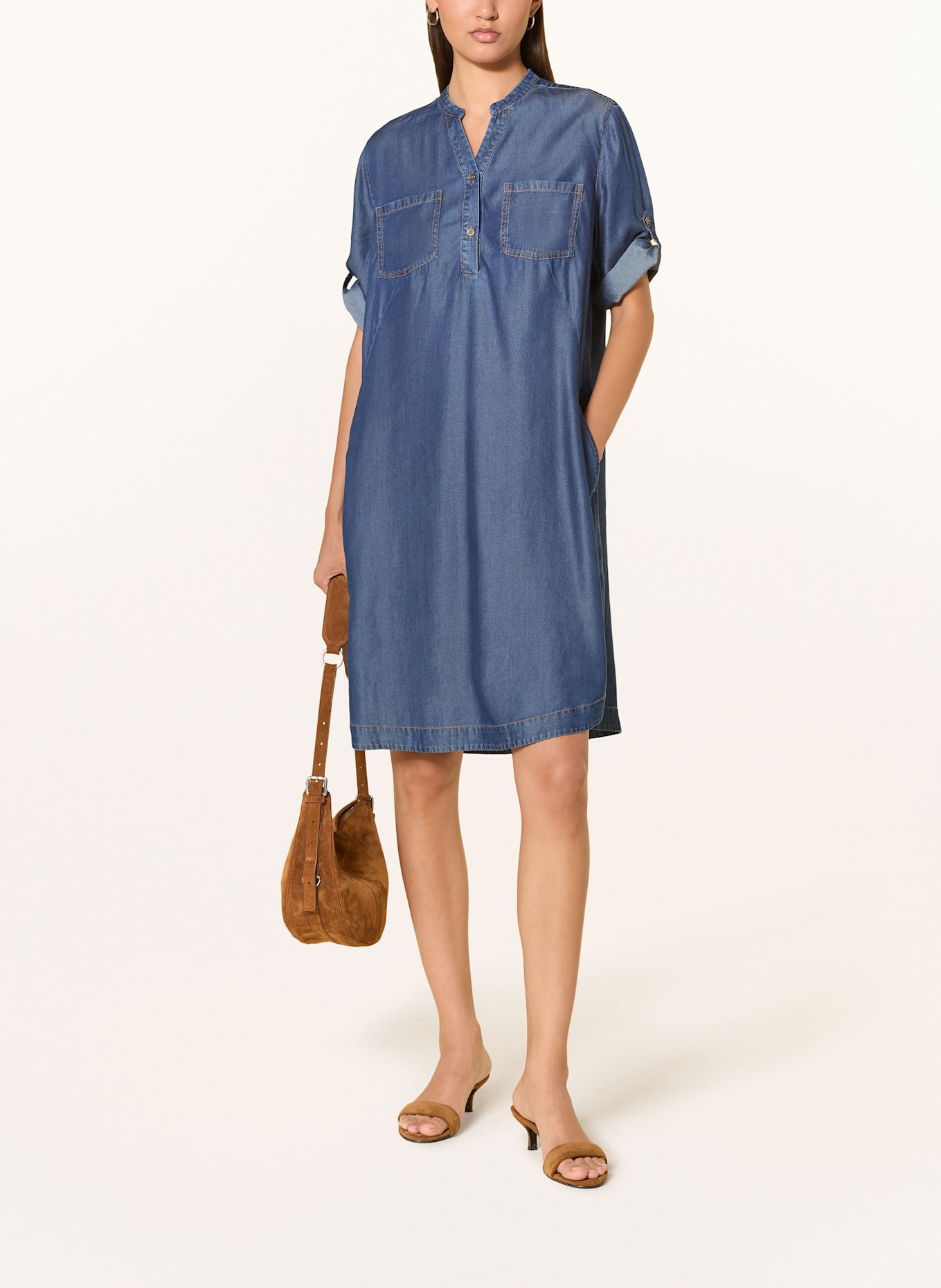 CATNOIR Šaty v džínovém vzhledu: MODRÁ