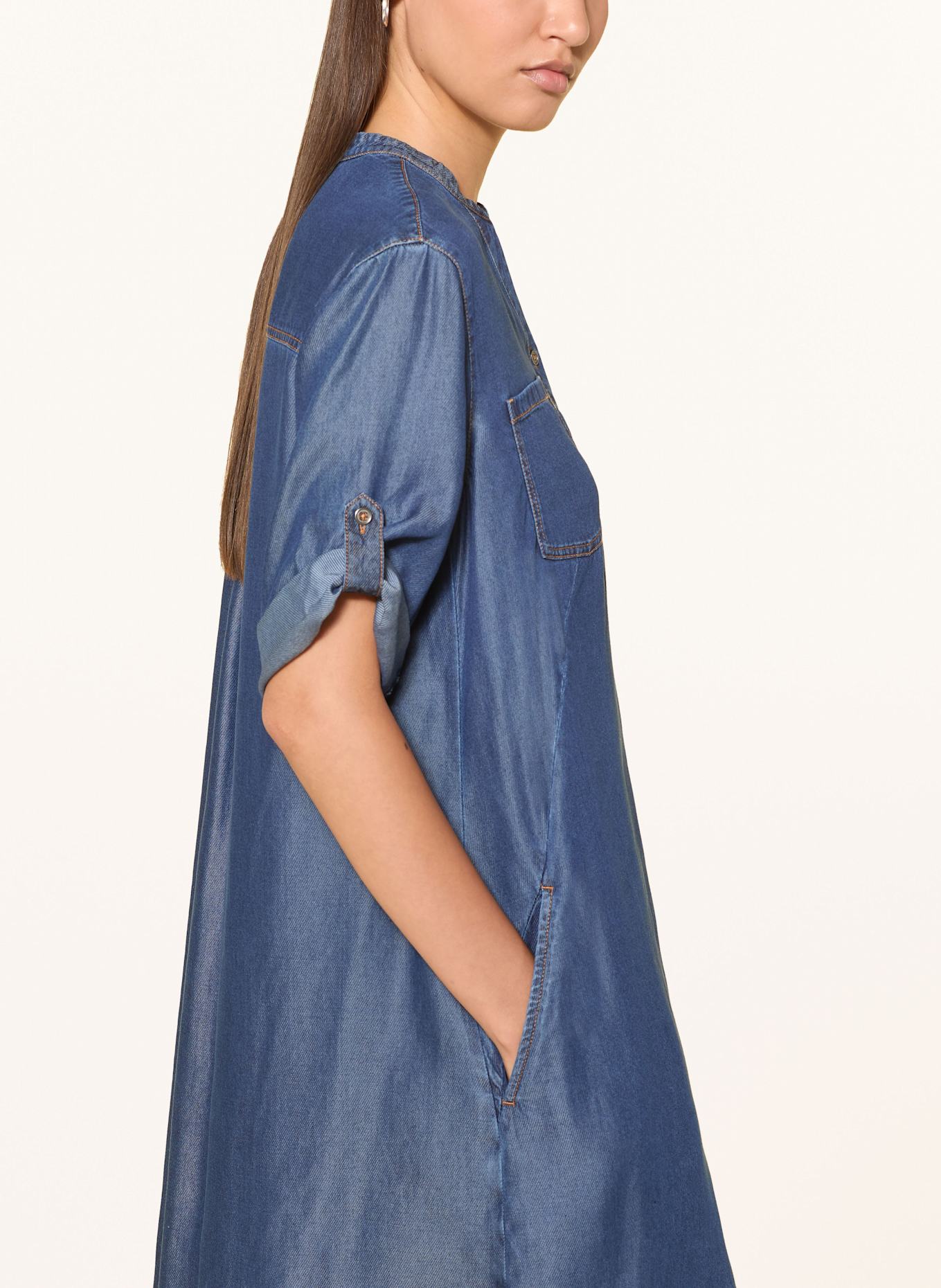 CATNOIR Šaty v džínovém vzhledu: MODRÁ