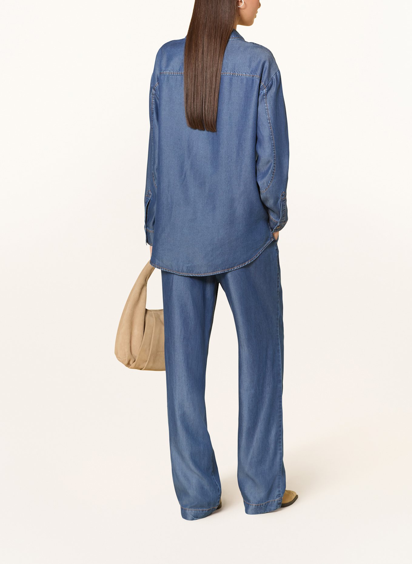 CATNOIR Marlenehose und Jeansoptik: BLAU