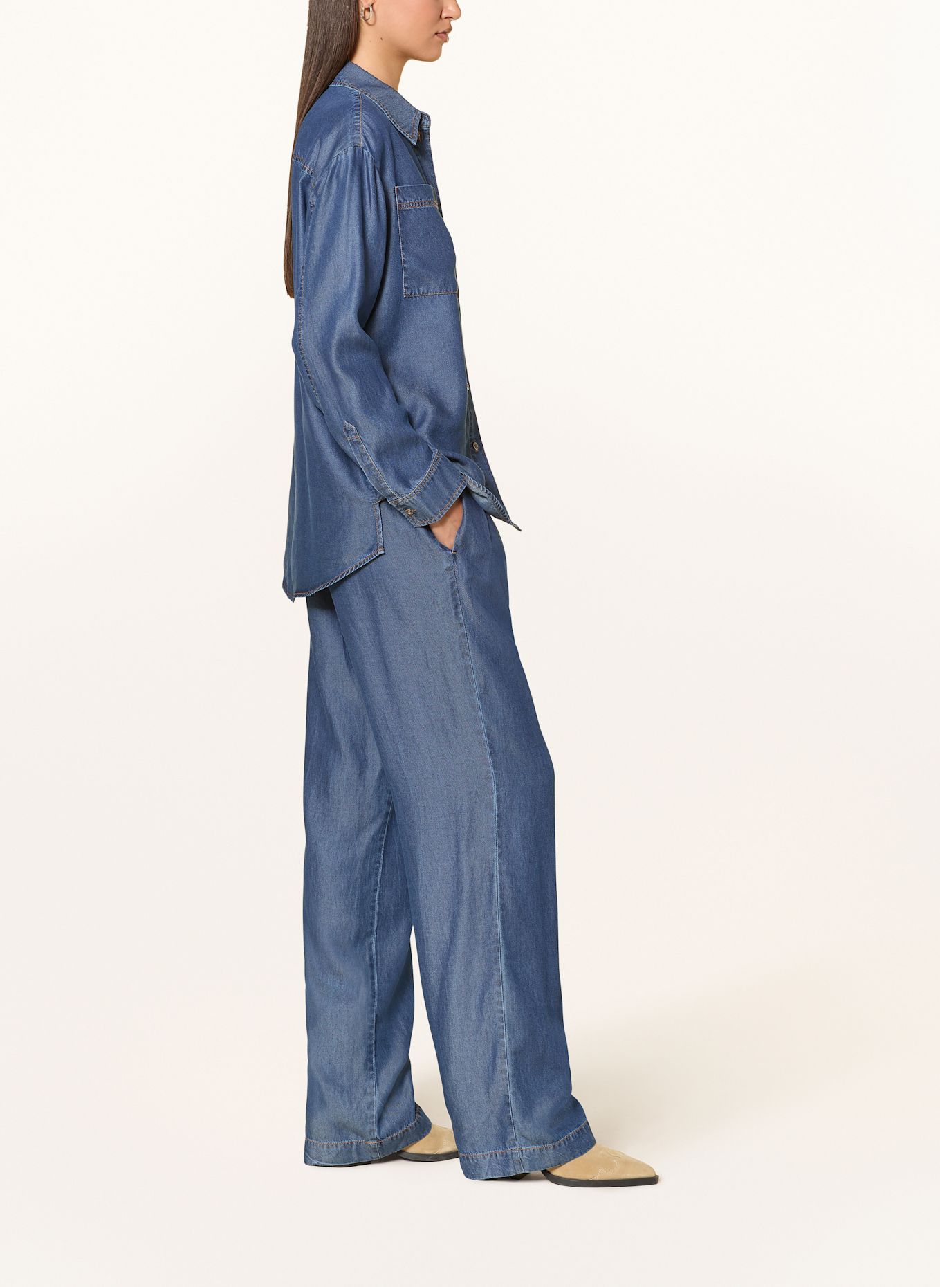 CATNOIR Marlenehose und Jeansoptik: BLAU