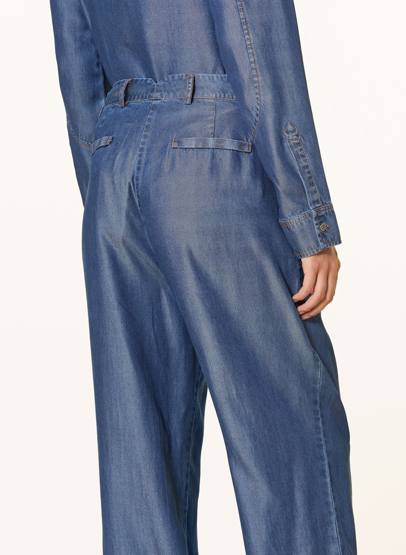 CATNOIR Marlenehose und Jeansoptik: BLAU