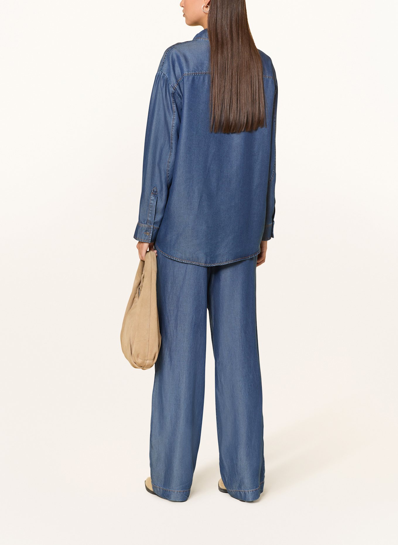 CATNOIR Hemdbluse in Jeansoptik: BLAU