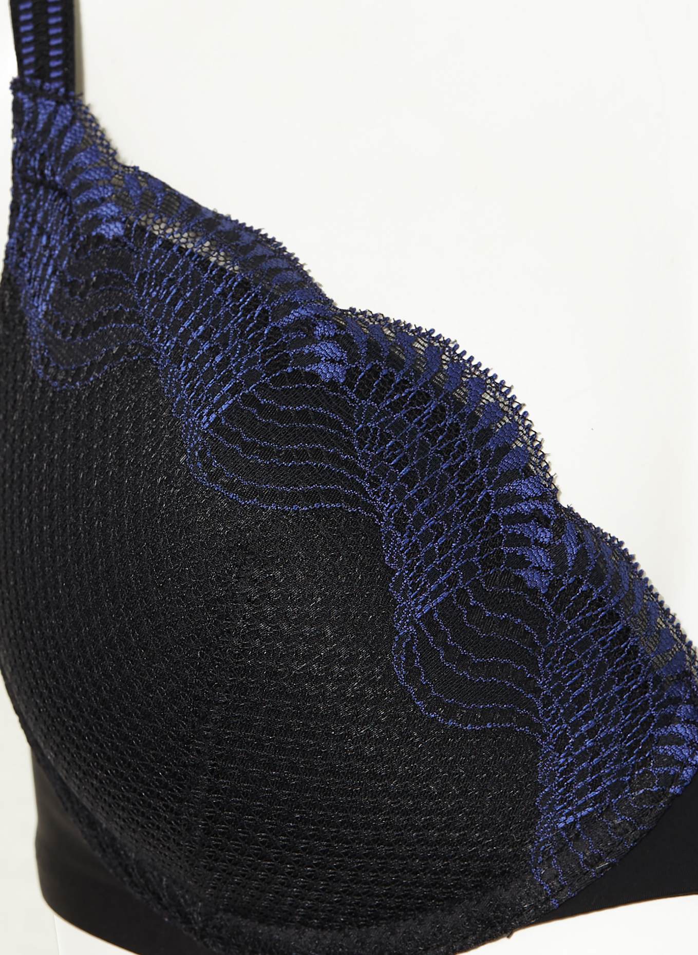 Triumph Push-up-BH COMFORT GLAM: SCHWARZ / BLAU