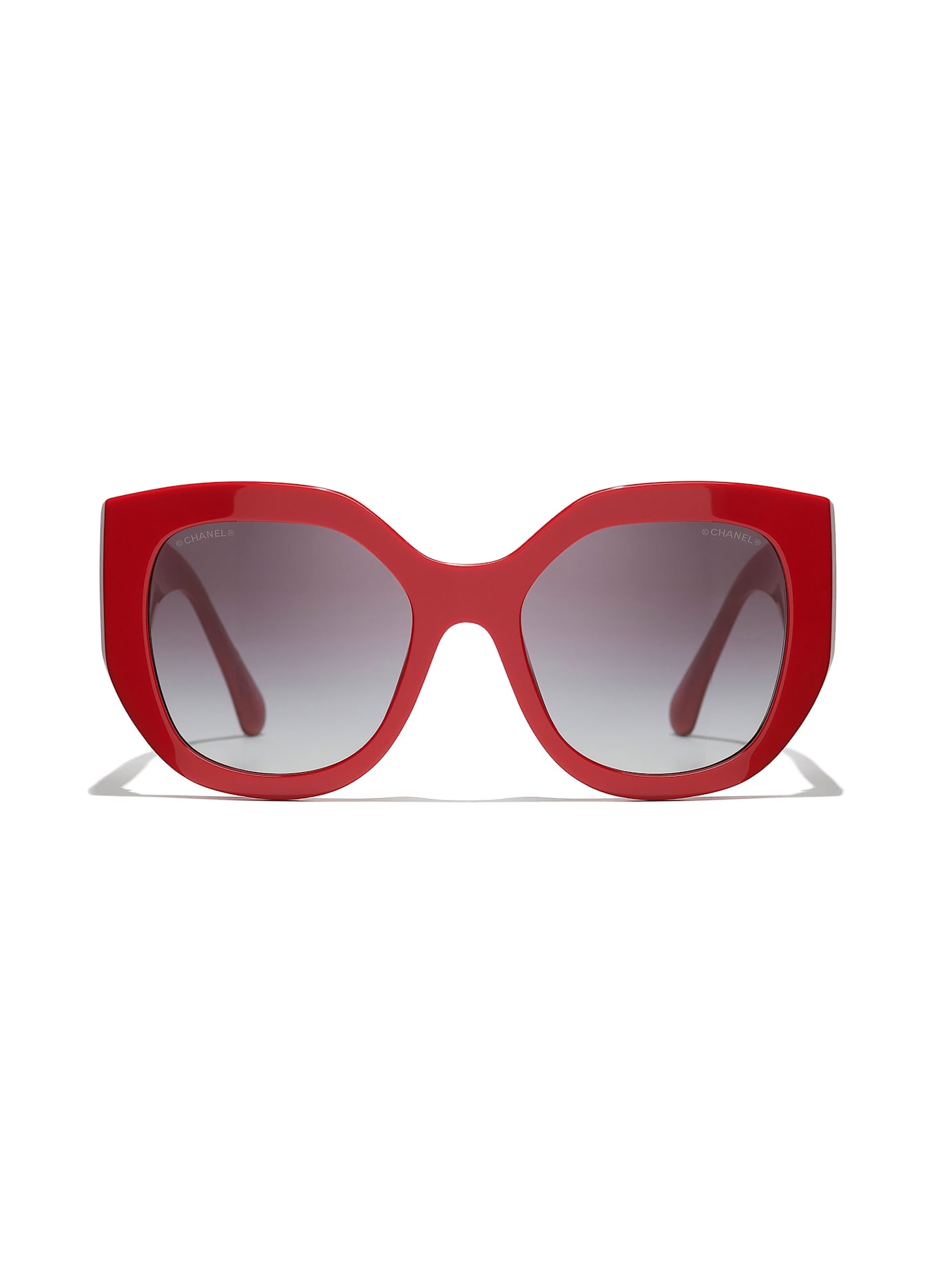 CHANEL Cat-eye shaped sunglasses: 1759S6 RED/ GRAY