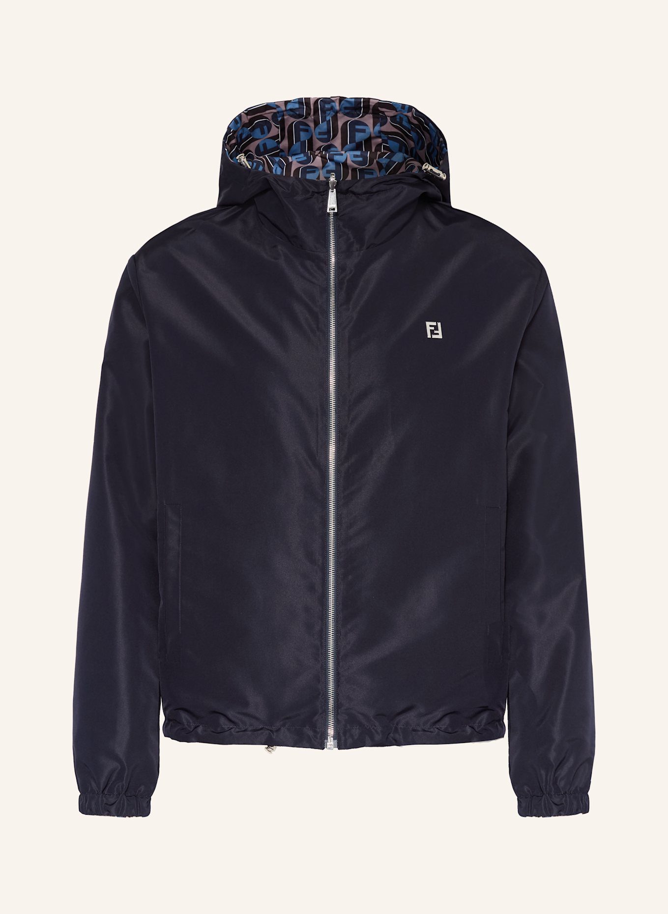 FENDI Dwustronny bluzon: GRANATOWY