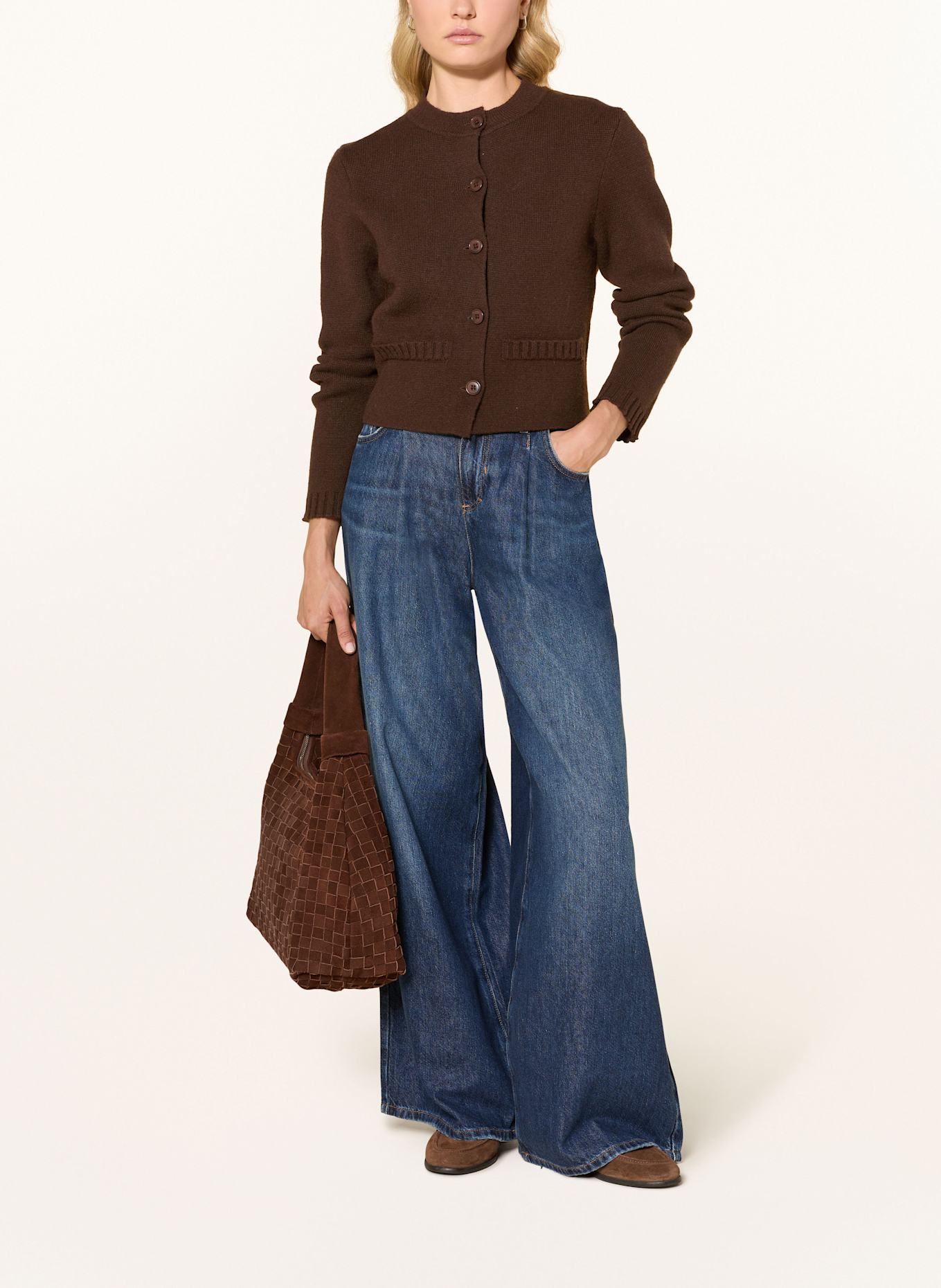 someday Strickjacke TOLEEN: DUNKELBRAUN