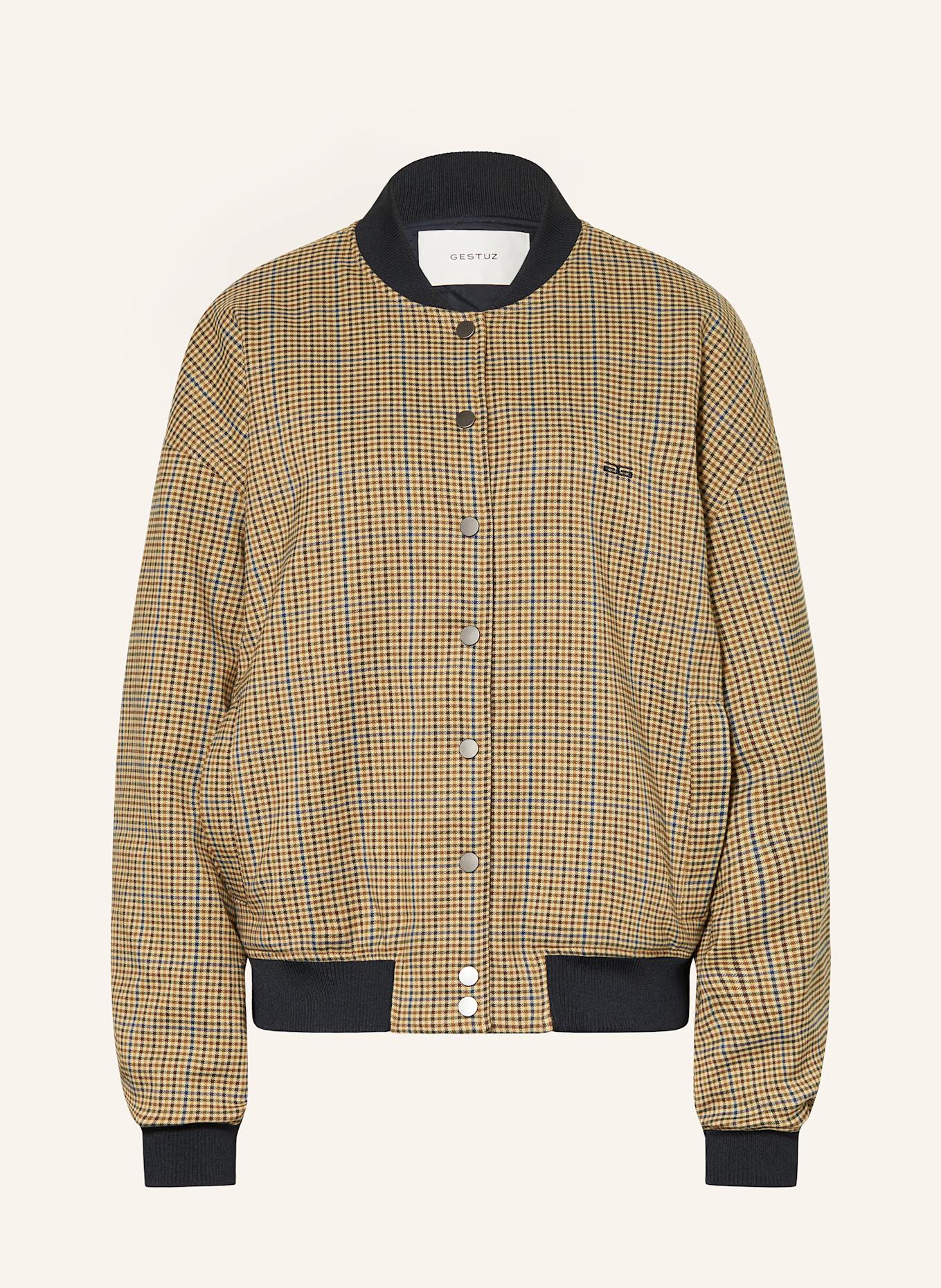 GESTUZ Blouson GZCHICCA: BEIGE / DUNKELBLAU / DUNKELBRAUN