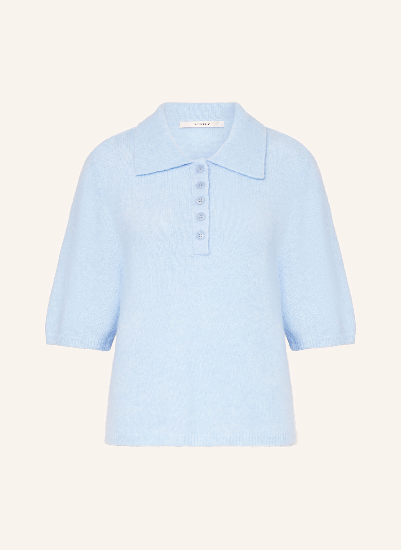 GESTUZ Strickshirt GZALPHA: HELLBLAU