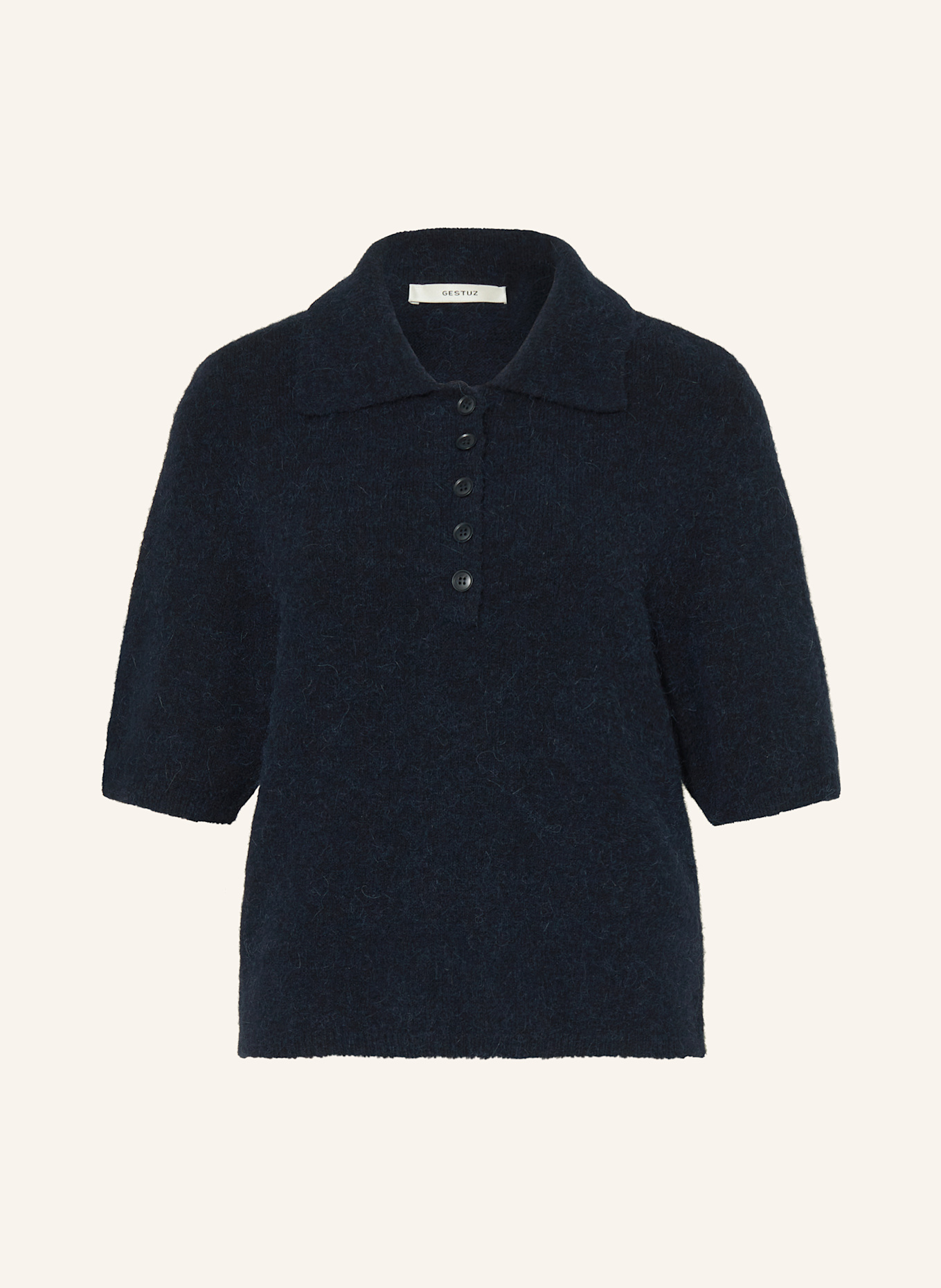 GESTUZ Strickshirt GZALPHA: DUNKELBLAU