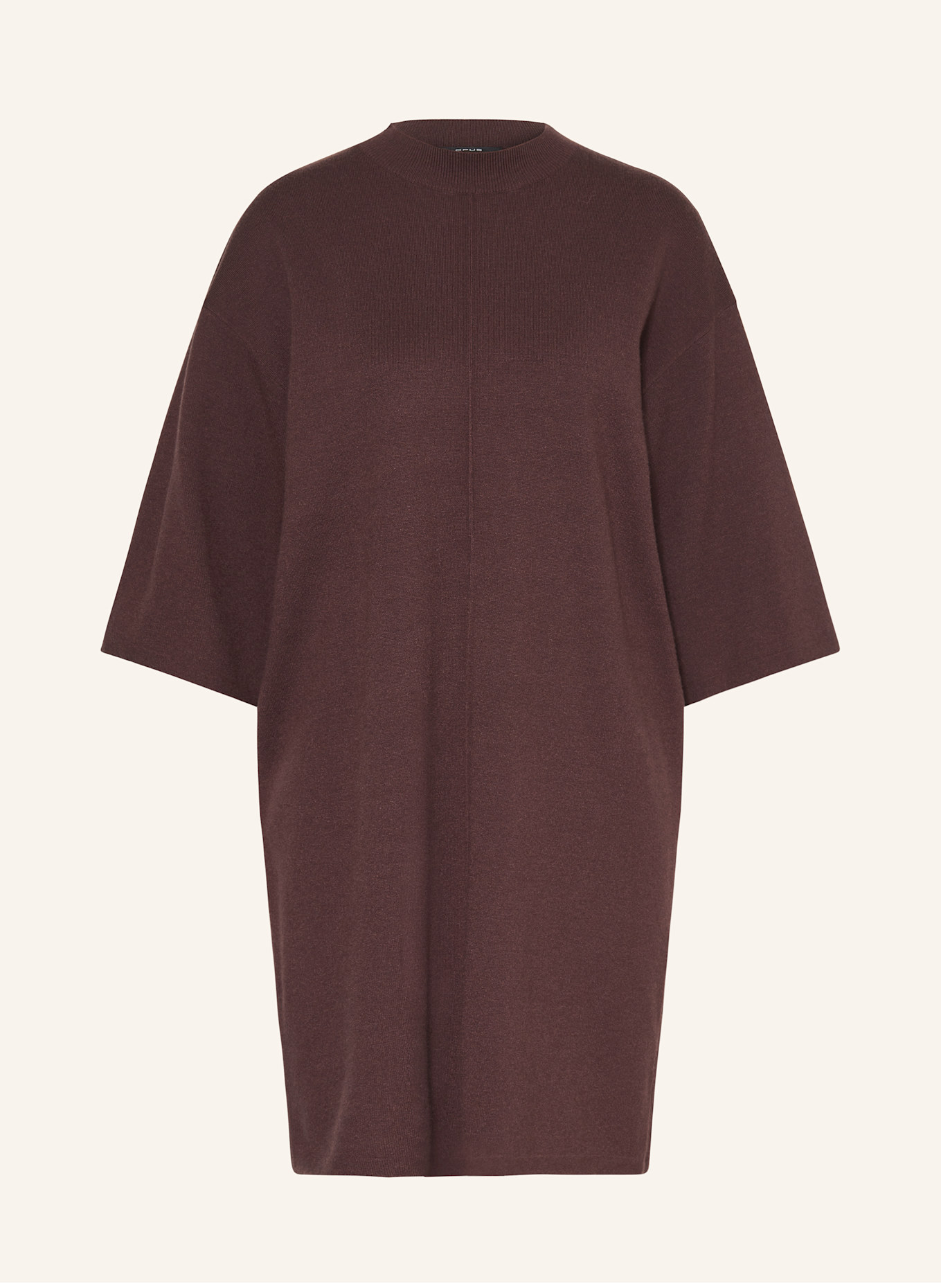 OPUS Strickkleid WANALO mit 3/4-Arm: DUNKELROT
