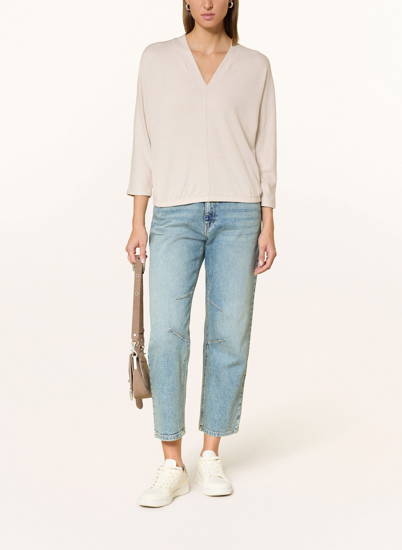 OPUS Longsleeve SLUTO: BEIGE