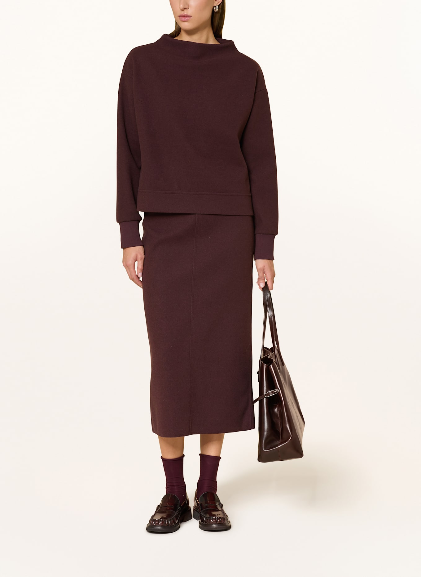 OPUS Flanellrock RUDILA: DUNKELROT