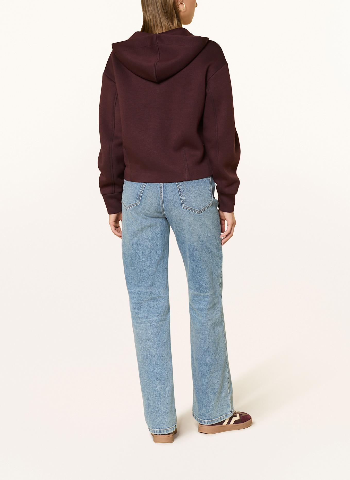 OPUS Sweatjacke GULNORA: DUNKELBRAUN