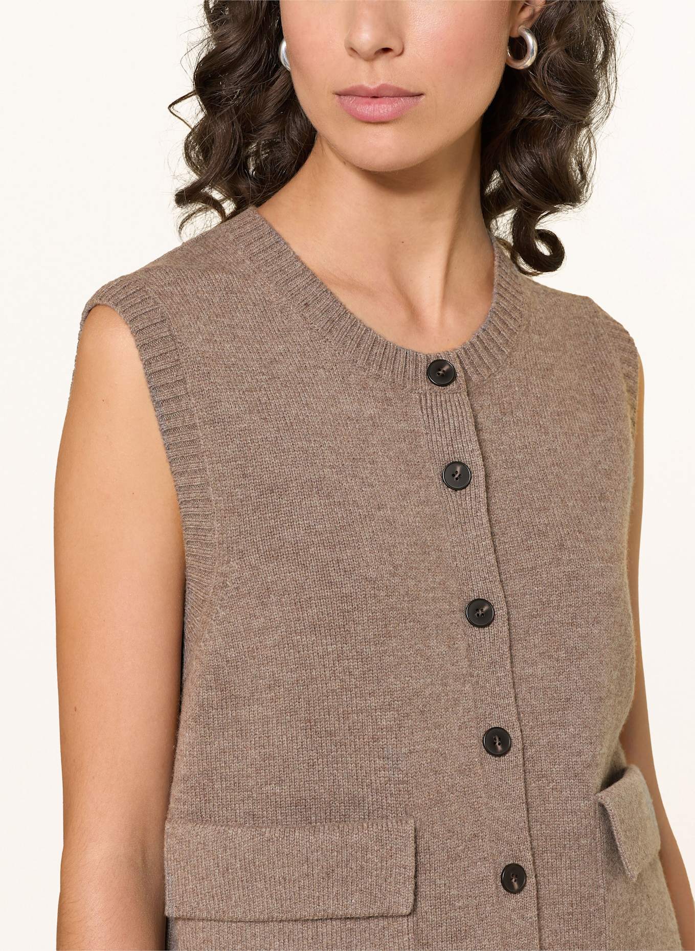 COS Strickweste: BRAUN