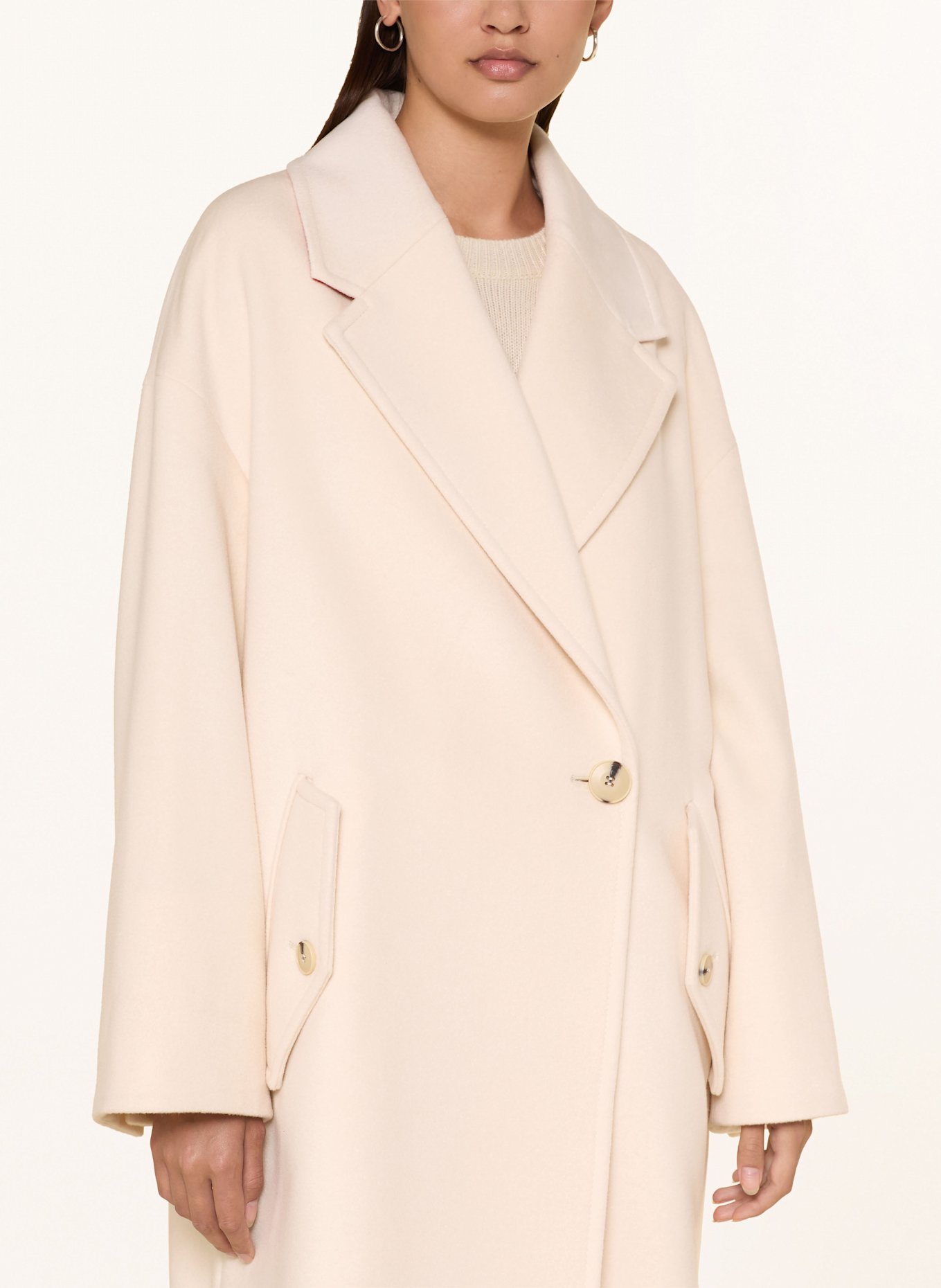 MAX & Co. Wollmantel MCOCACTUS mit Cashmere: WEISS