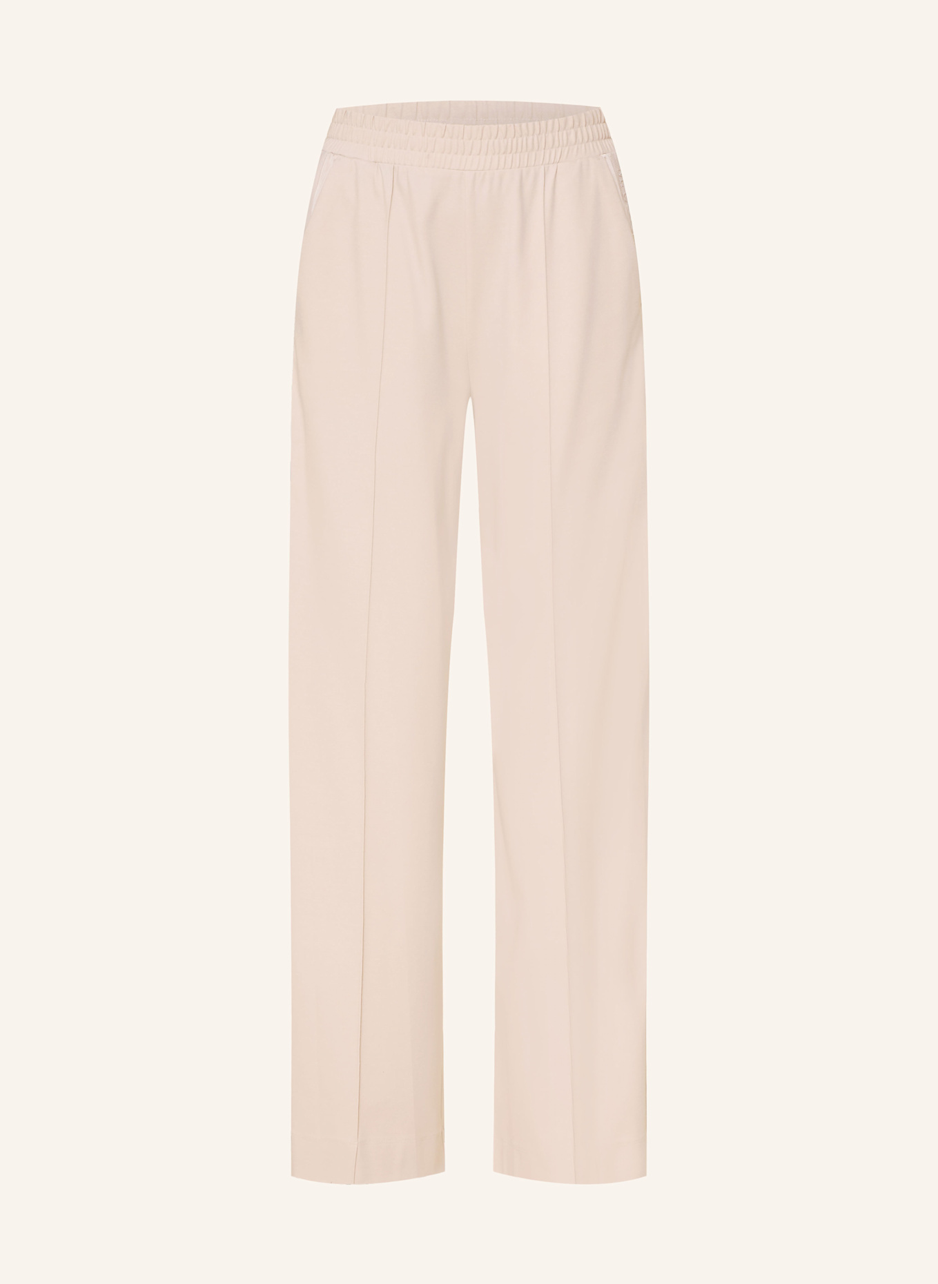 MAX & Co. Pantalon Marlene MCOULULATO avec bandes galonnées: CRÈME