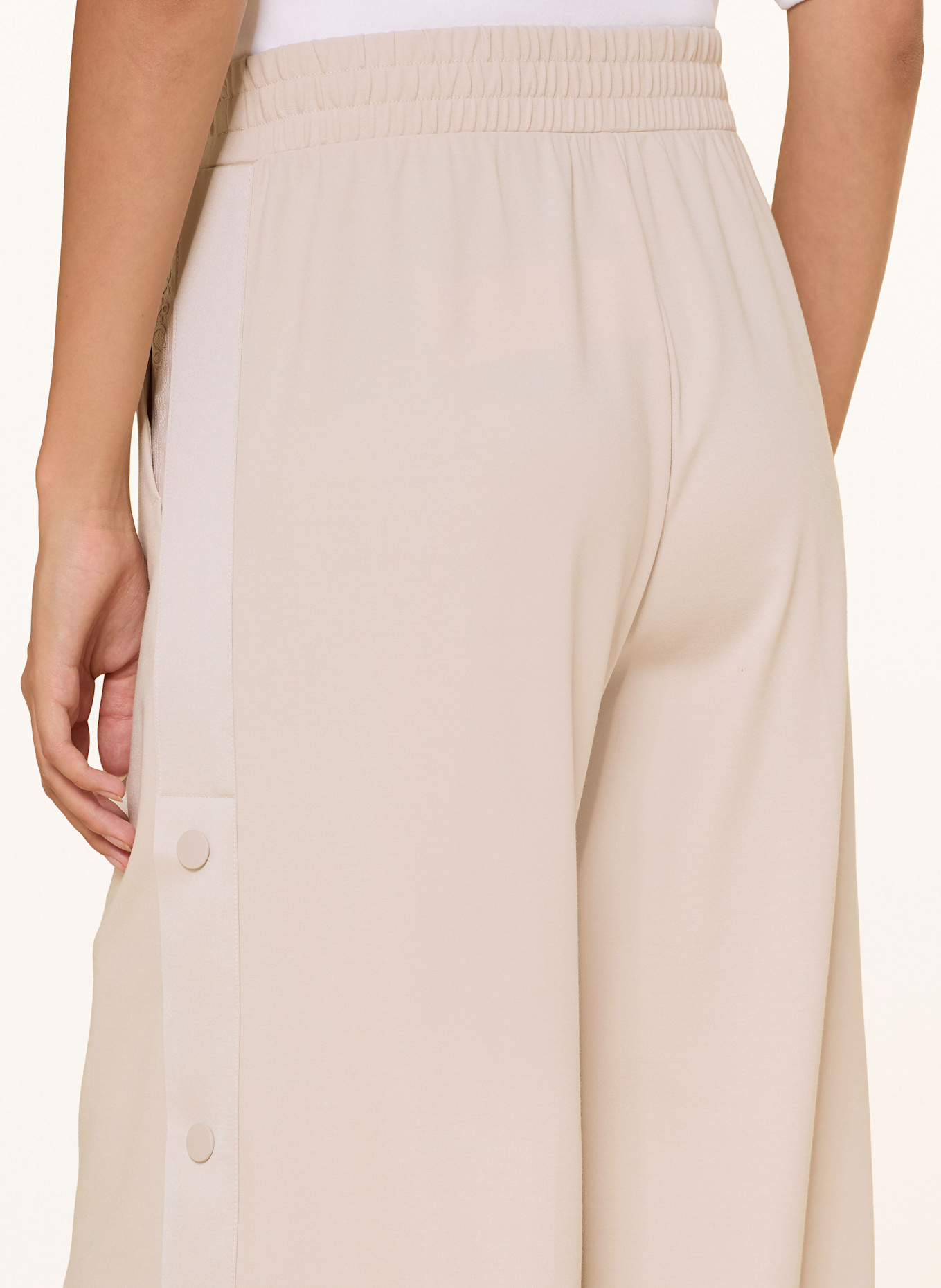 MAX & Co. Pantalon Marlene MCOULULATO avec bandes galonnées: CRÈME